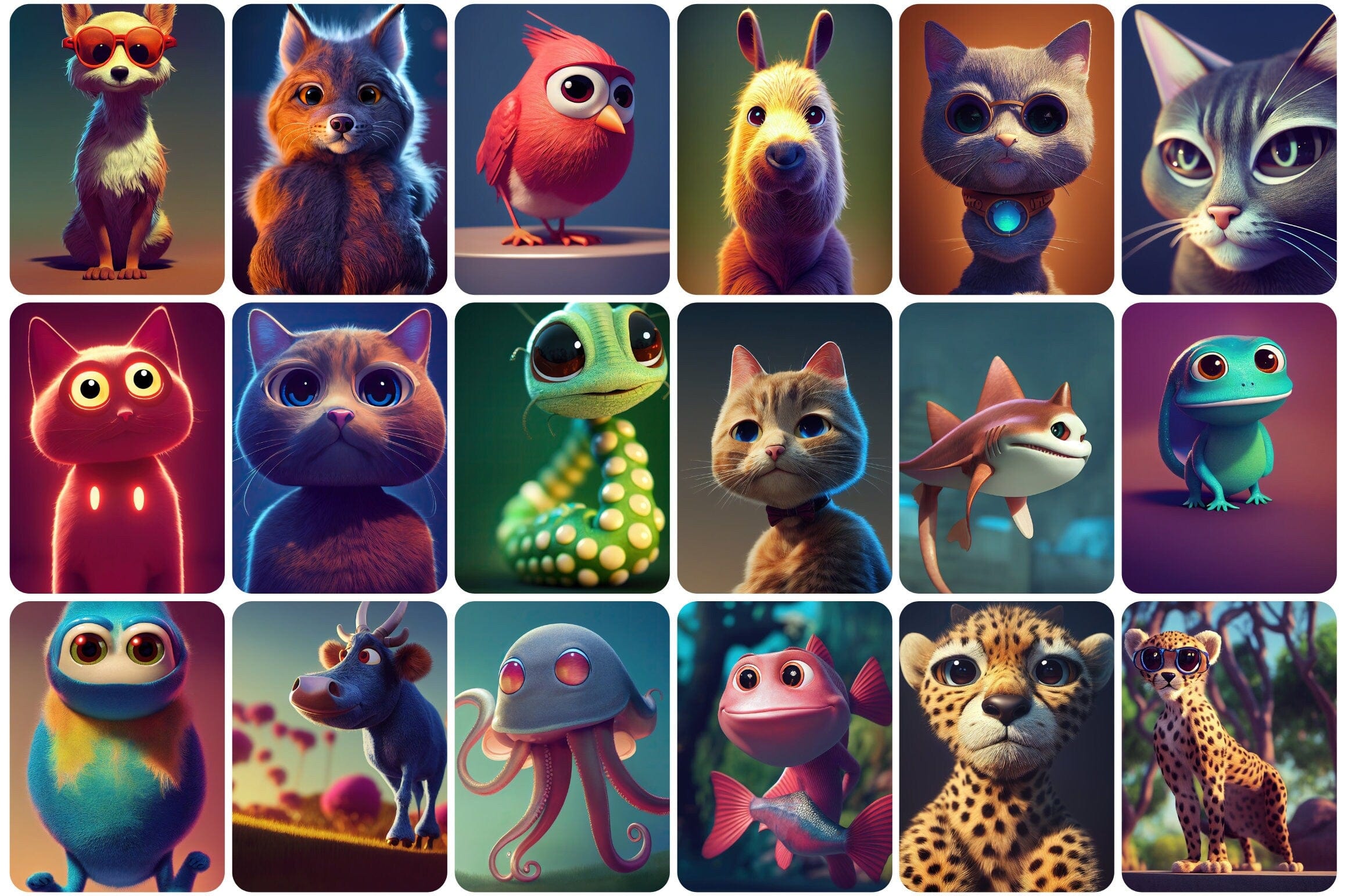 385 Adorable and Unique Animals Digital Download Sumobundle