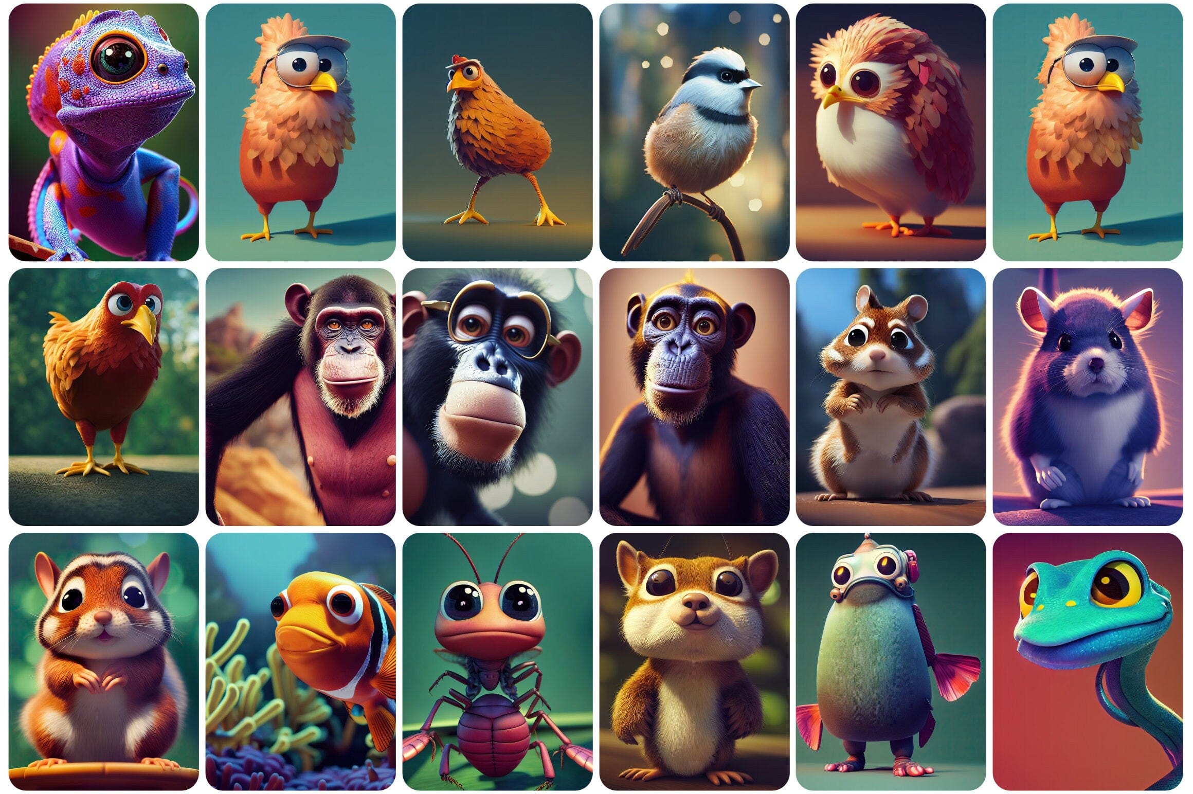 385 Adorable and Unique Animals Digital Download Sumobundle