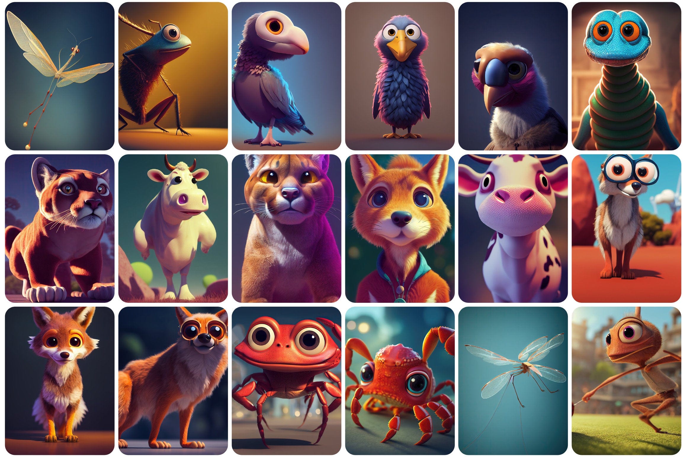 385 Adorable and Unique Animals Digital Download Sumobundle