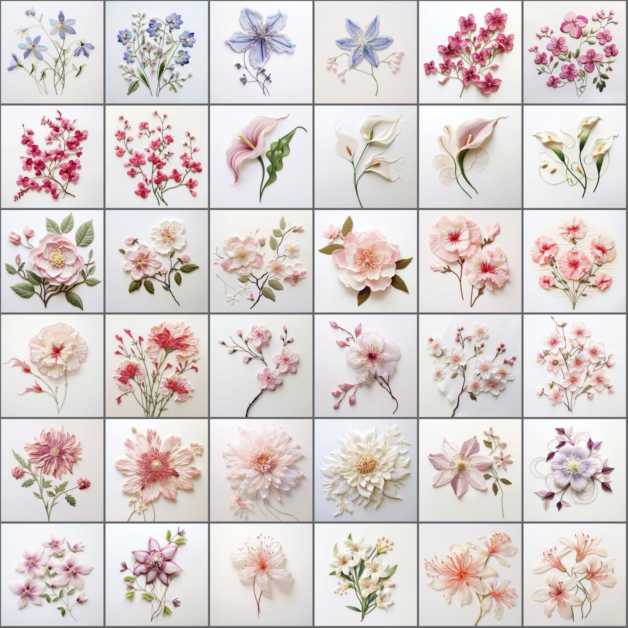 390 Floral & Embroidery Designs Bundle Sumobundle