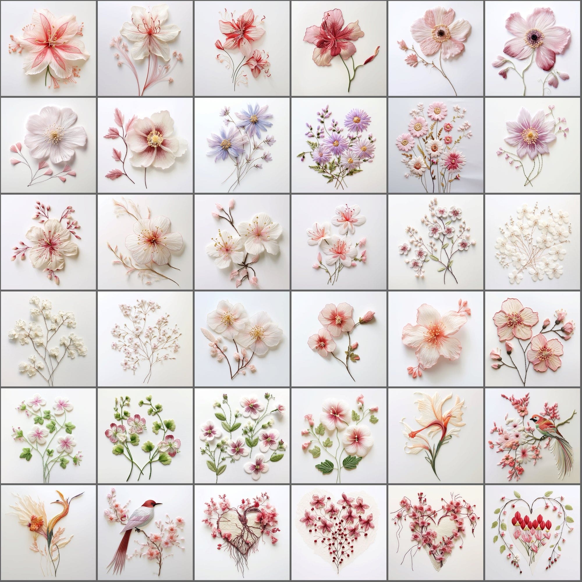 390 Floral & Embroidery Designs Bundle Sumobundle