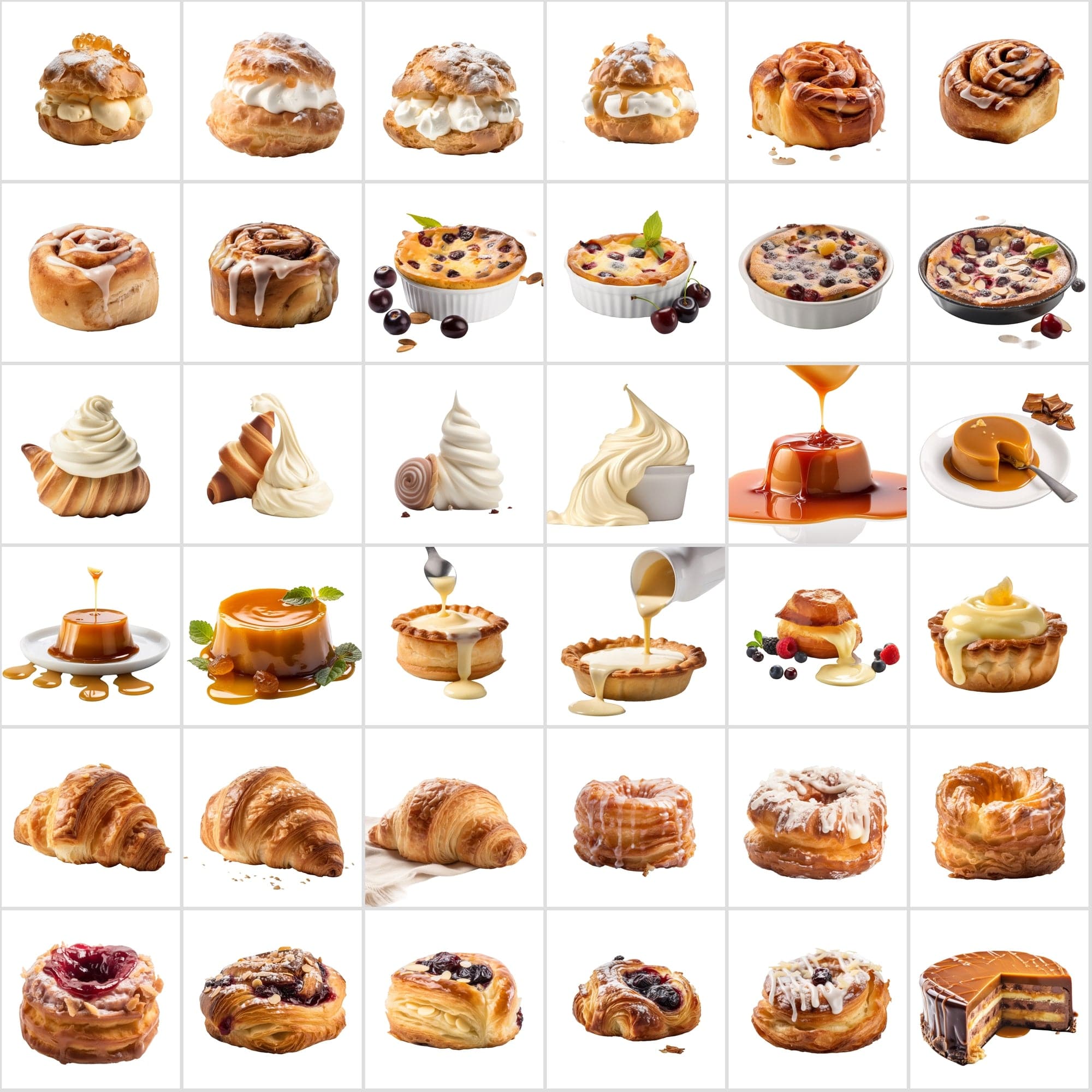 395 Patisserie Images Collection with Transparent Background Digital Download Sumobundle
