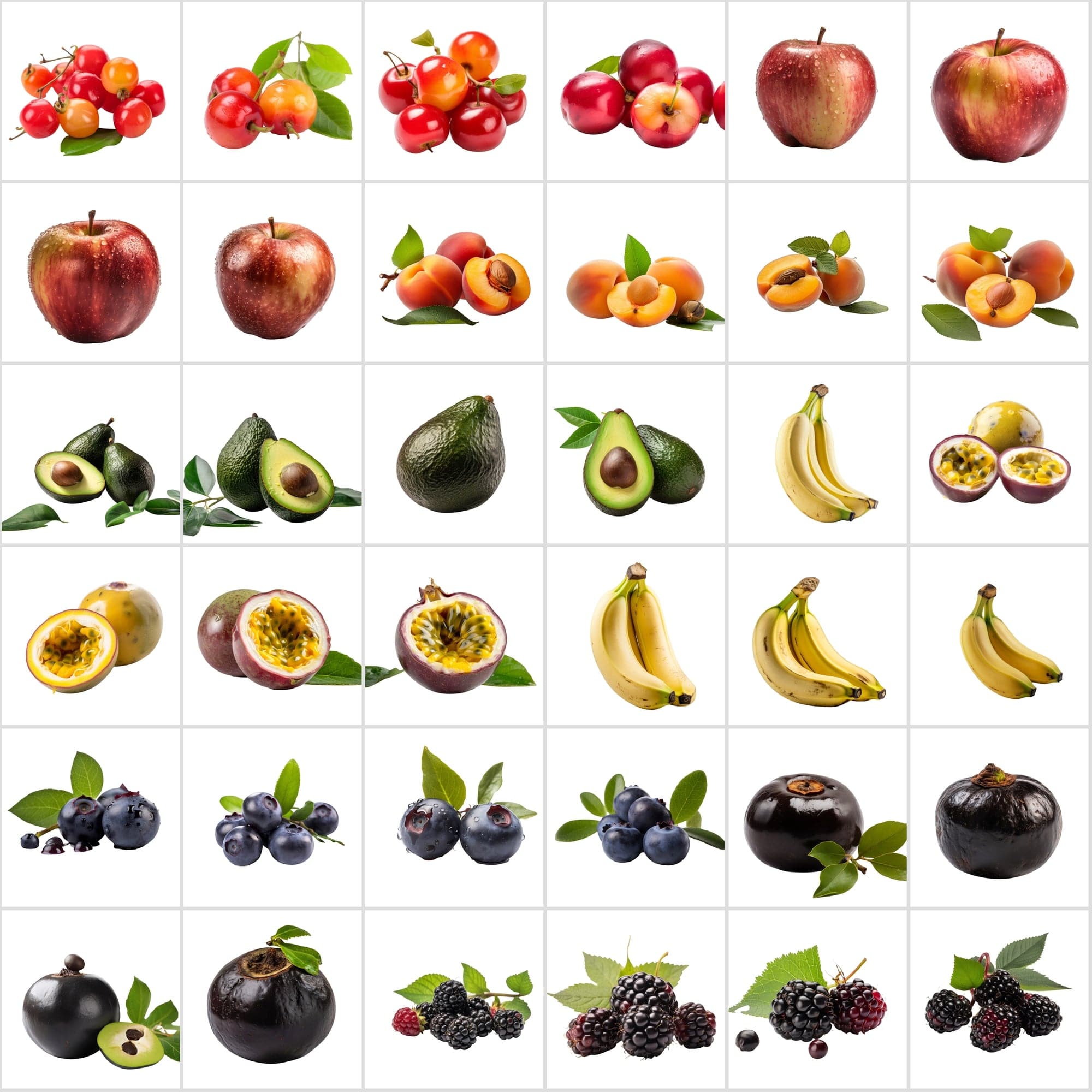 400 Isolated Fruit Photos with Transparent Background Digital Download Sumobundle