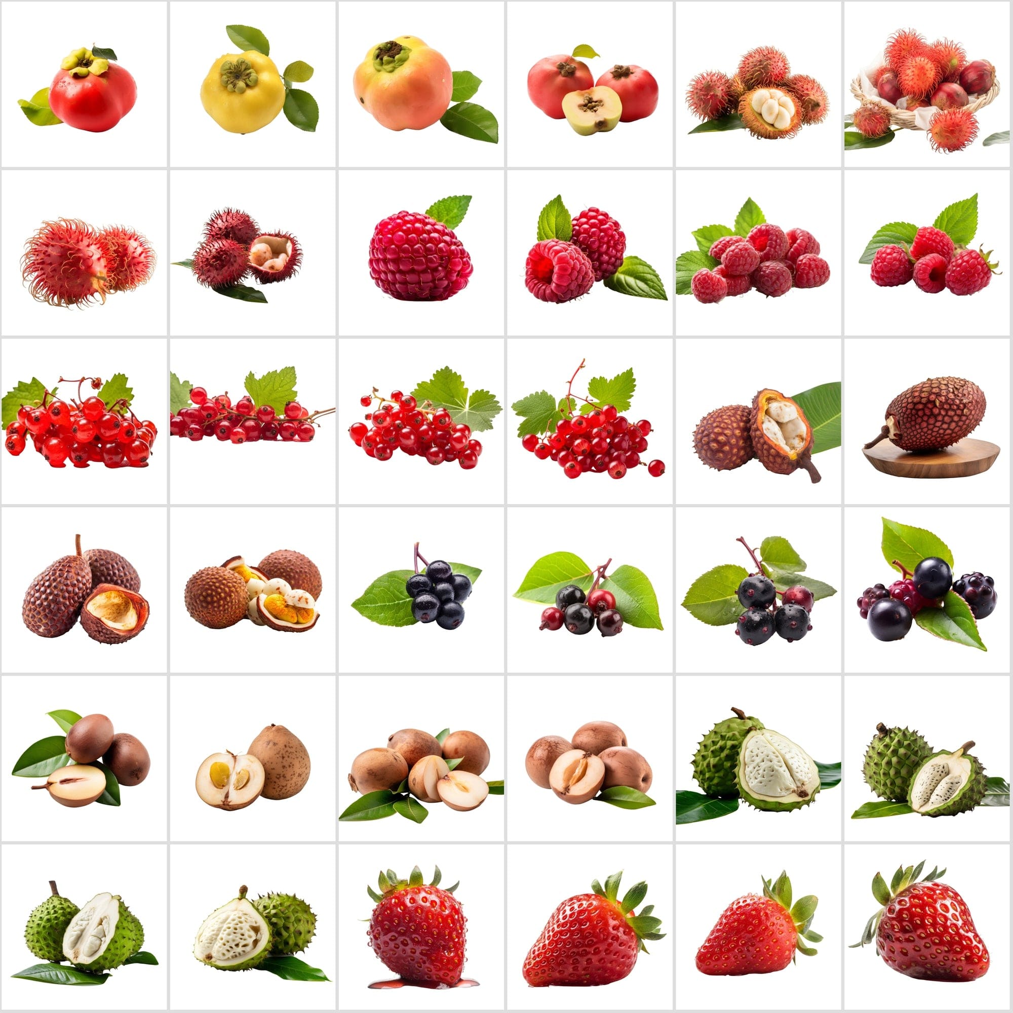 400 Isolated Fruit Photos with Transparent Background Digital Download Sumobundle