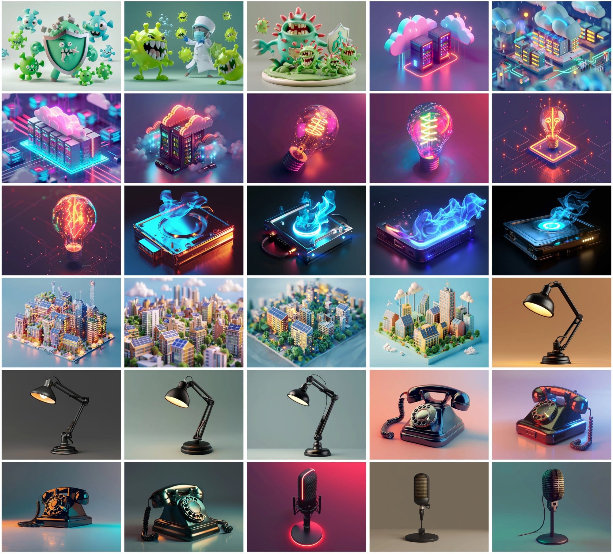 400 Tech-Themed Illustrations for Designers & Creators Digital Download Sumobundle