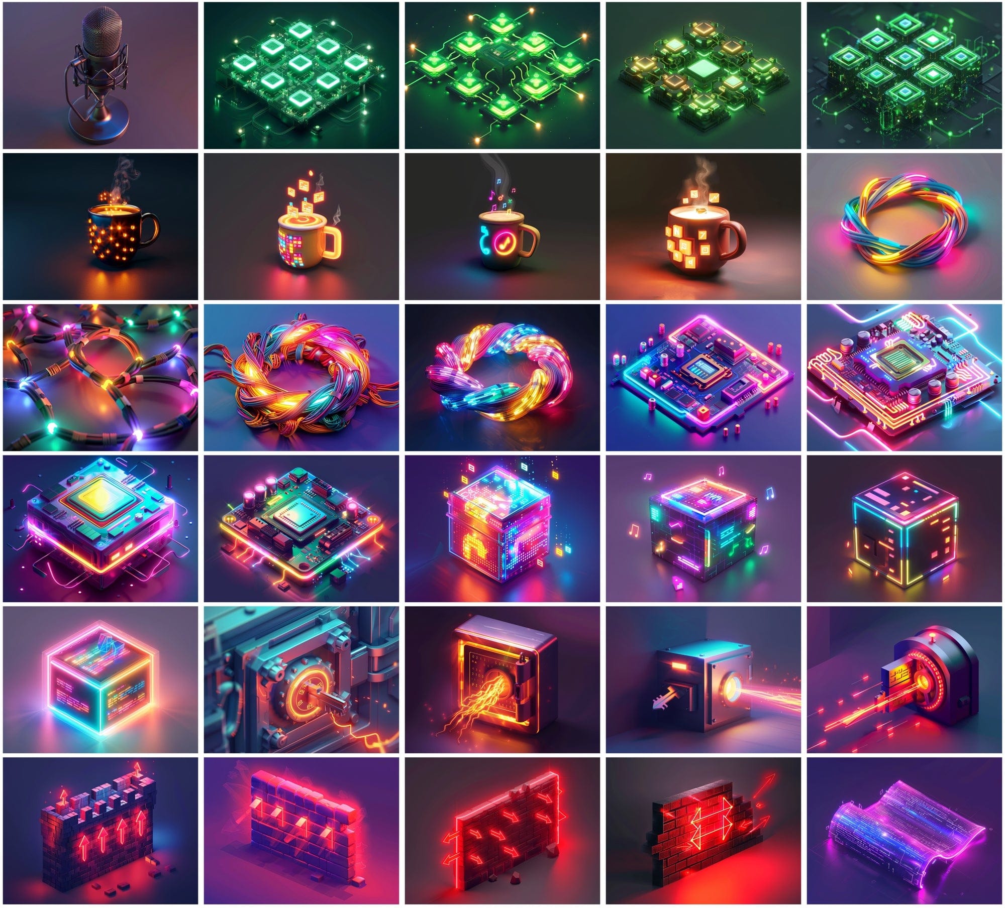 400 Tech-Themed Illustrations for Designers & Creators Digital Download Sumobundle