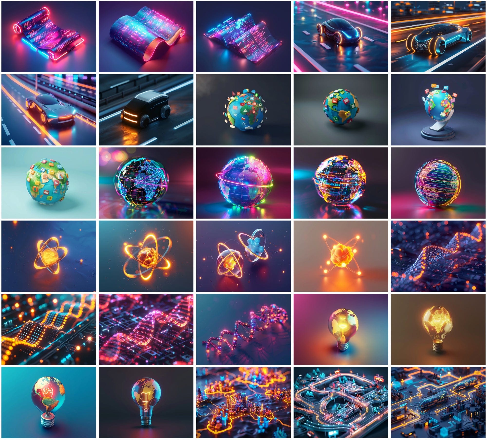 400 Tech-Themed Illustrations for Designers & Creators Digital Download Sumobundle