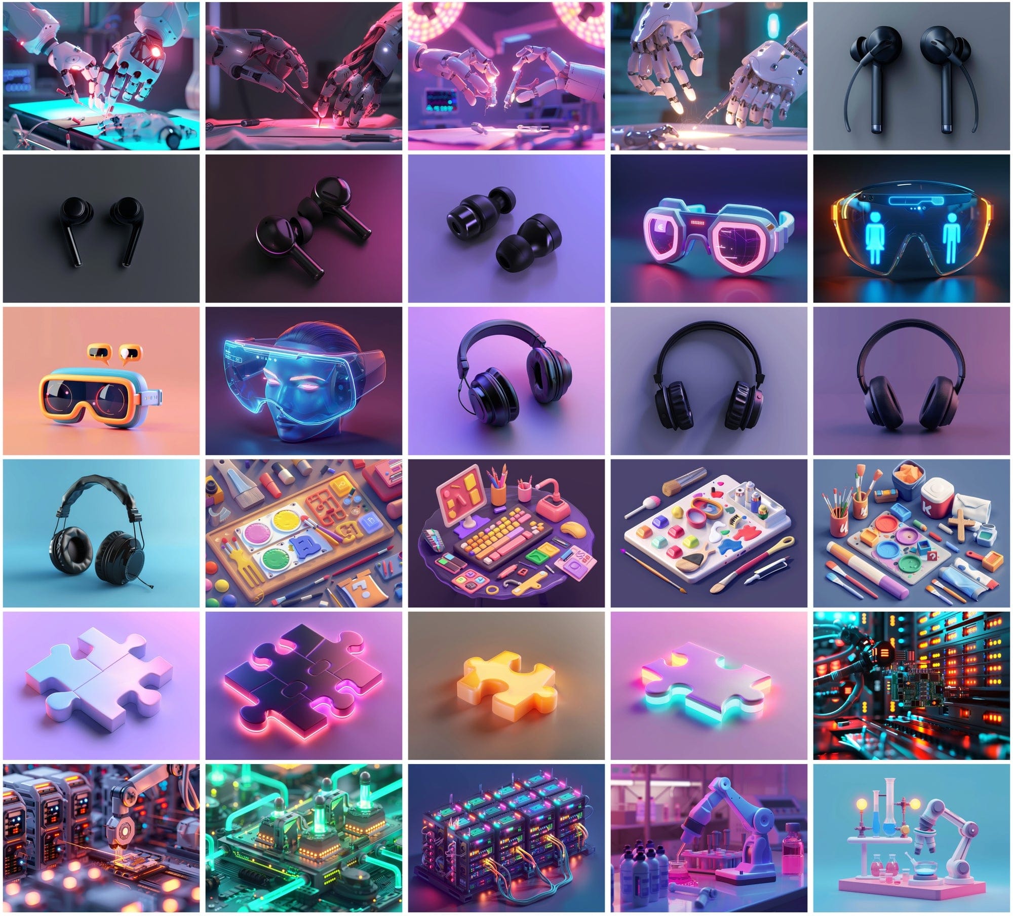 400 Tech-Themed Illustrations for Designers & Creators Digital Download Sumobundle