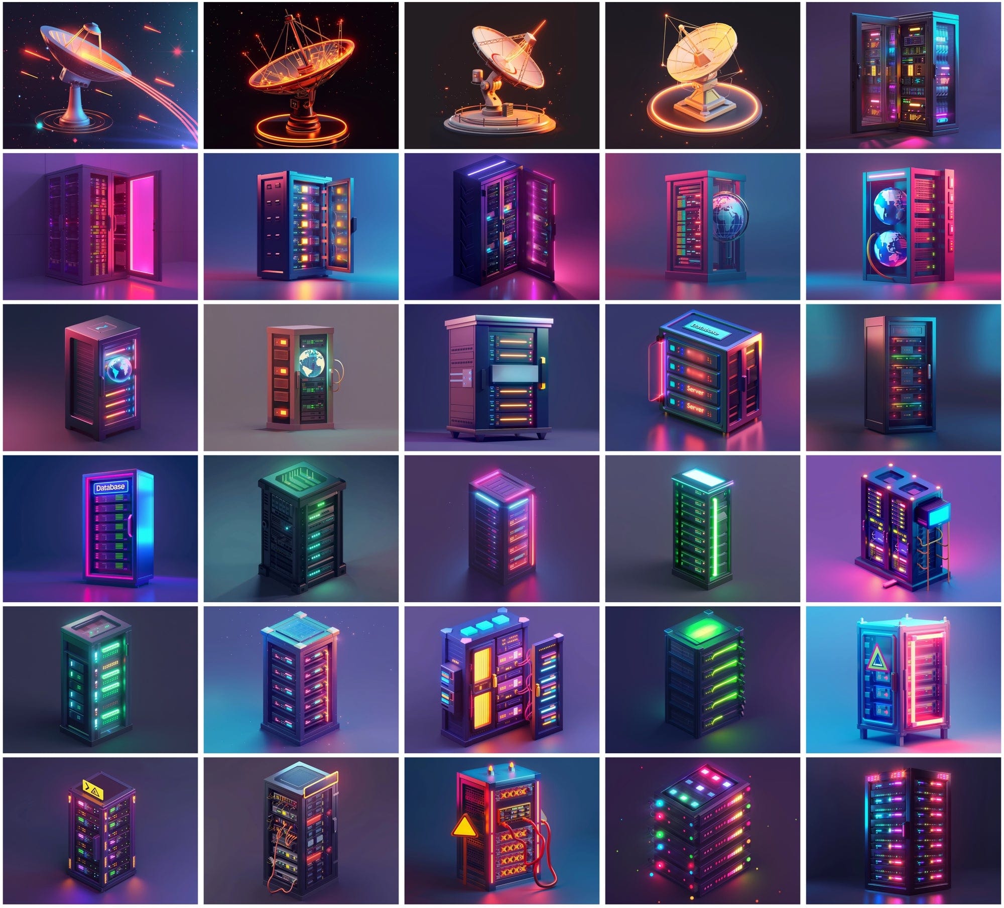 400 Tech-Themed Illustrations for Designers & Creators Digital Download Sumobundle