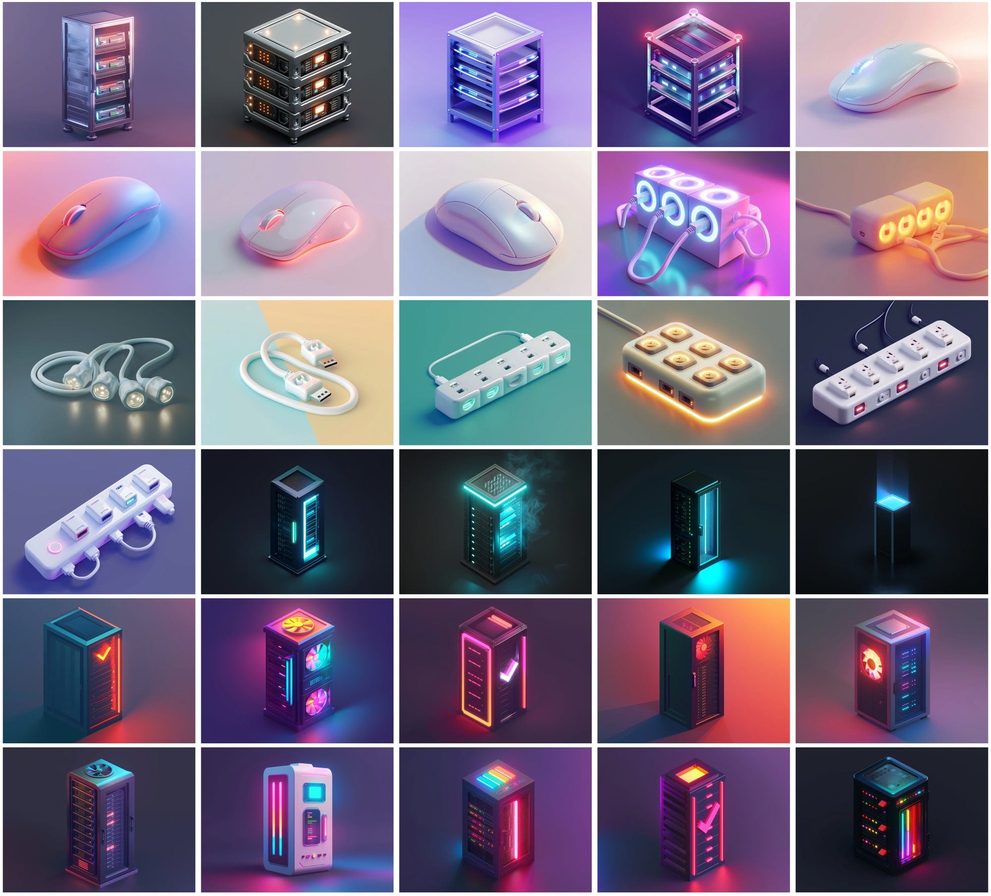 400 Tech-Themed Illustrations for Designers & Creators Digital Download Sumobundle