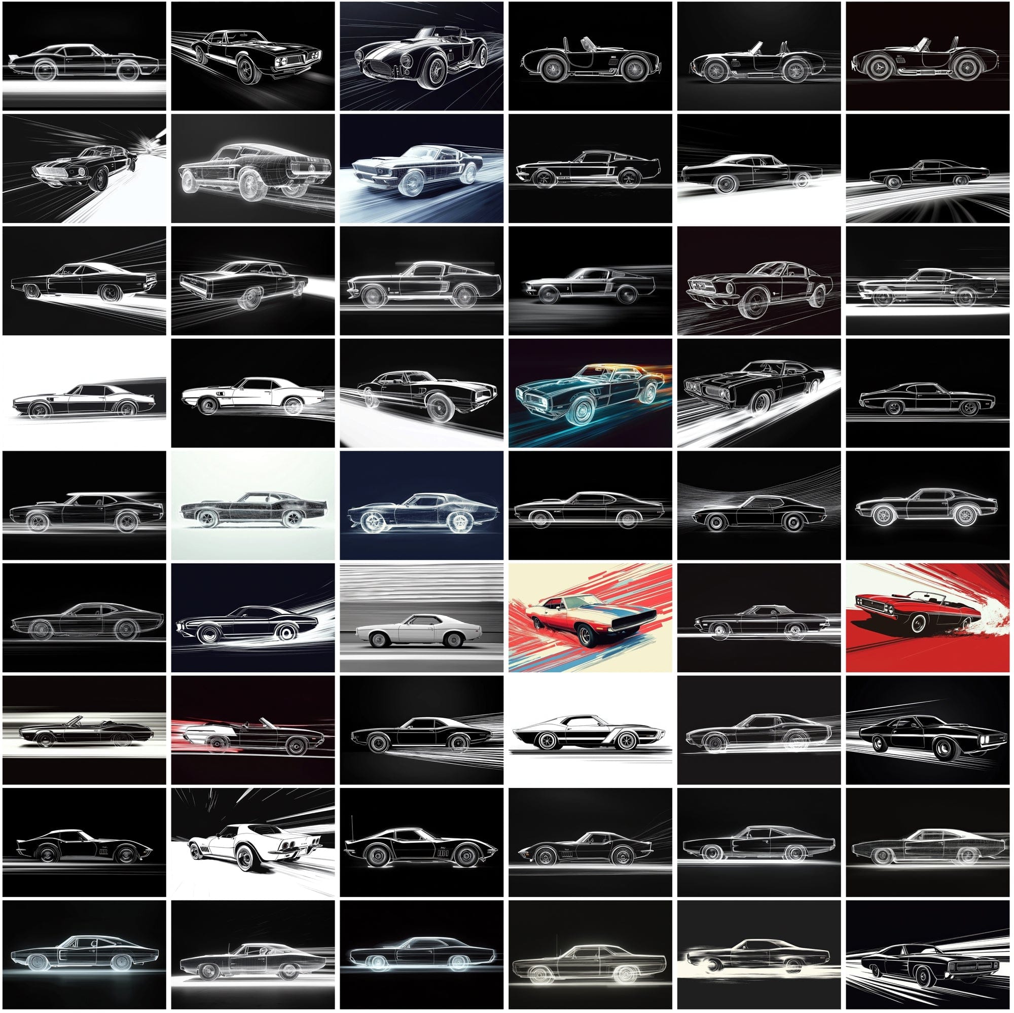 400 Vintage & Retro Car Images - High-Resolution JPGs with Commercial License Digital Download Sumobundle