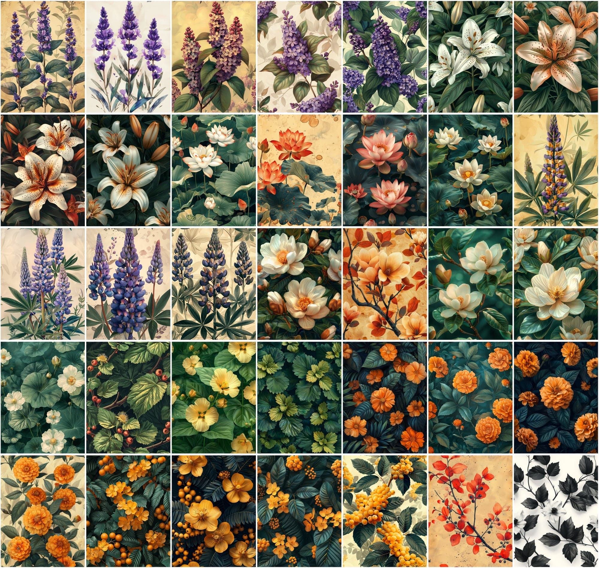 440 Floral Background Images Bundle Digital Download Sumobundle