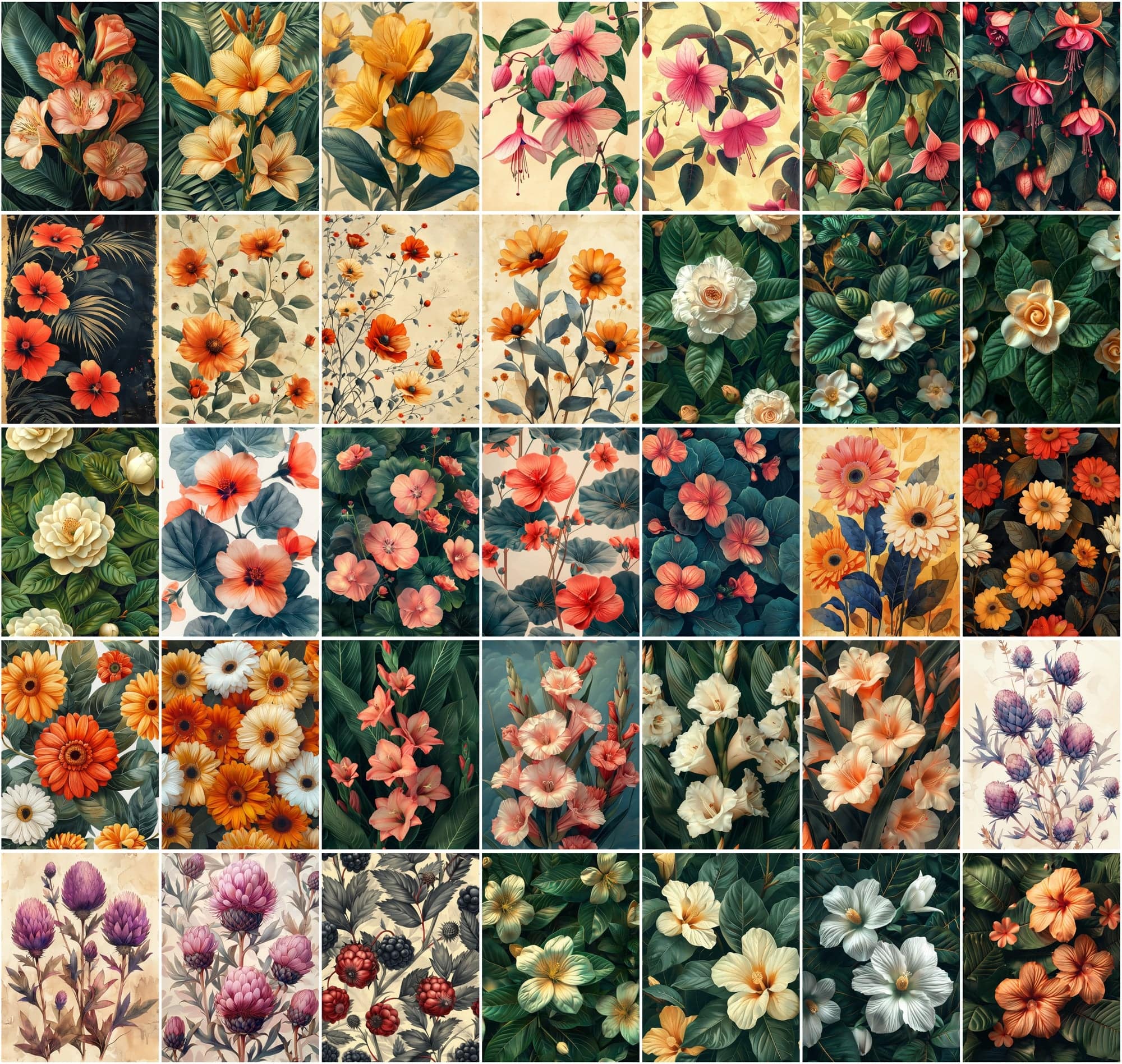 440 Floral Background Images Bundle Digital Download Sumobundle