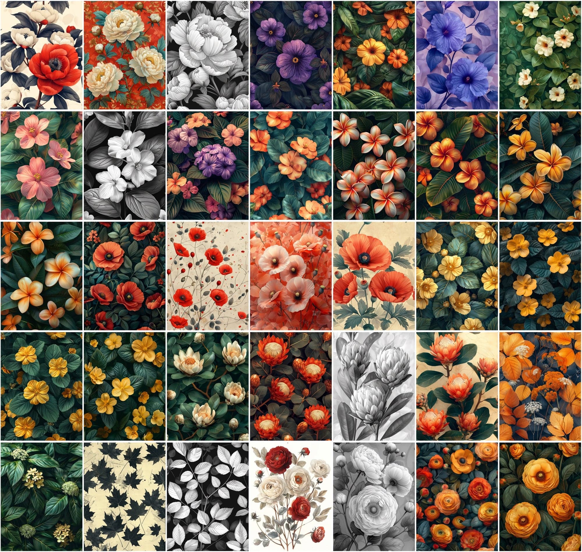 440 Floral Background Images Bundle Digital Download Sumobundle