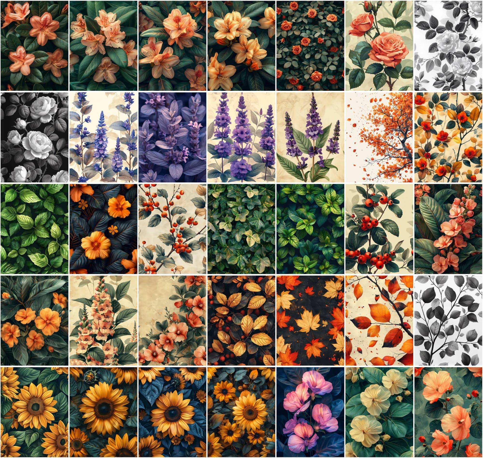 440 Floral Background Images Bundle Digital Download Sumobundle