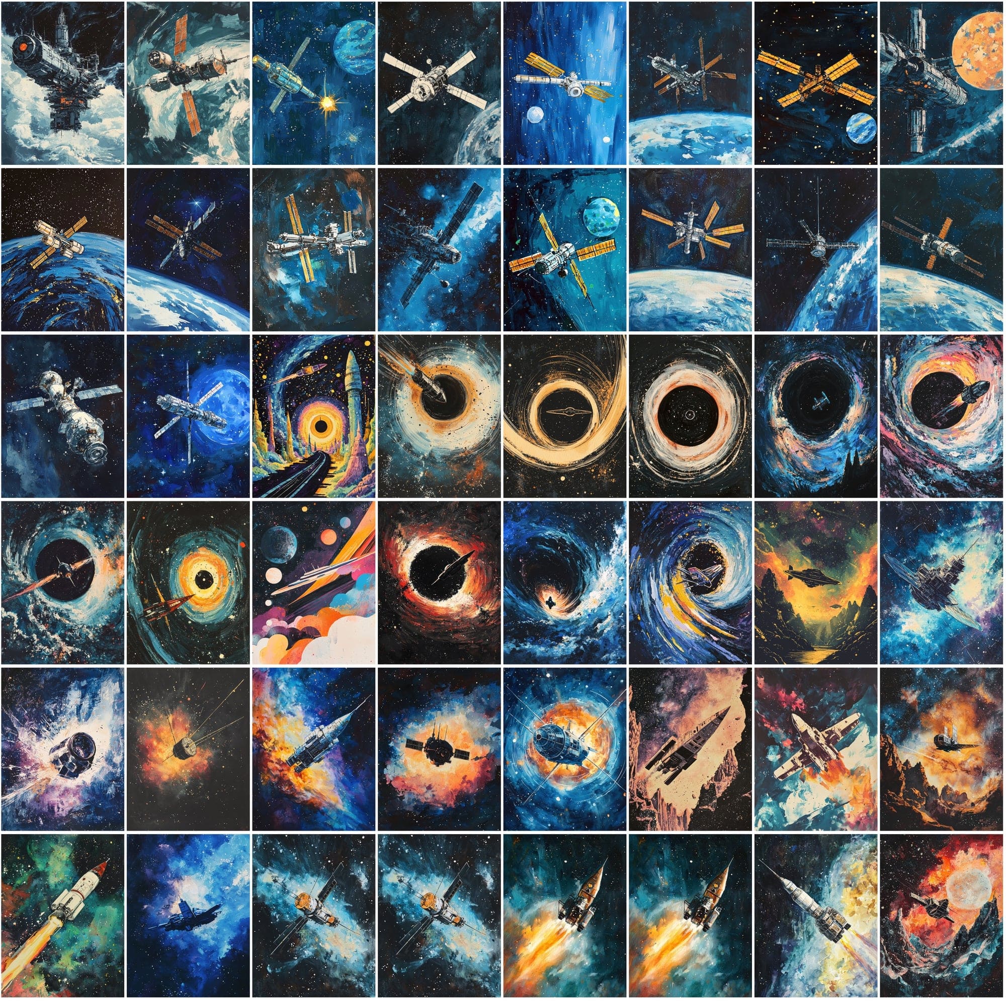 500 Unique Gouache Illustrations for Commercial Use Digital Download Sumobundle