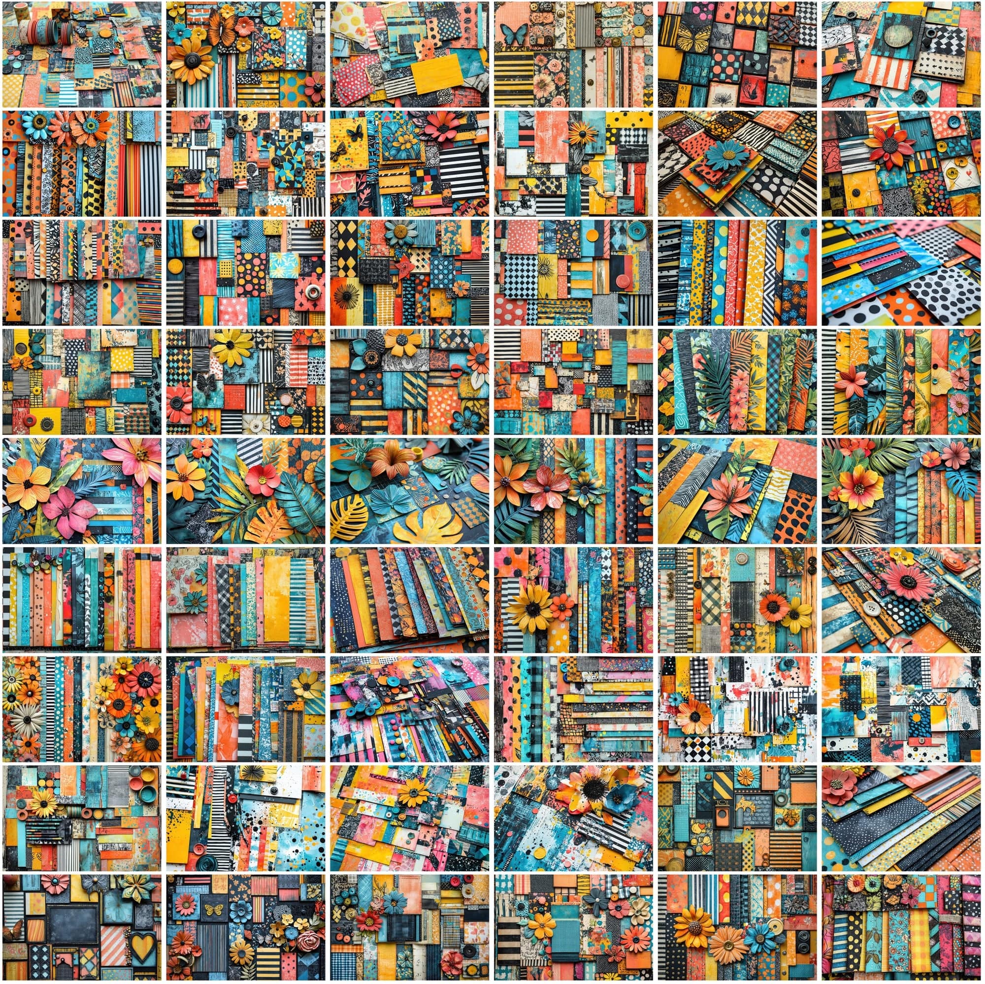 520 Colorful Scrapbooking Backgrounds Digital Download Sumobundle