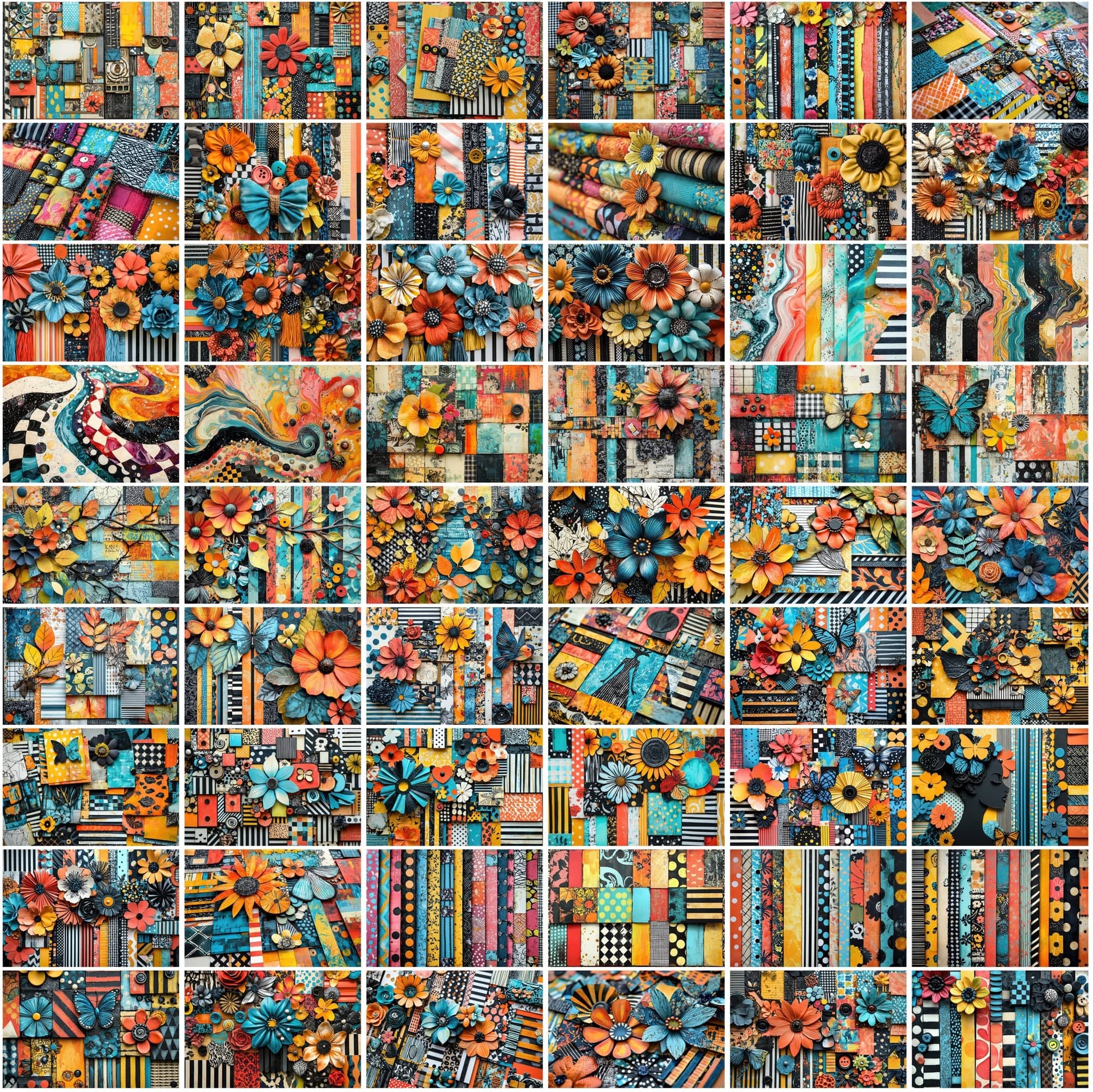 520 Colorful Scrapbooking Backgrounds Digital Download Sumobundle