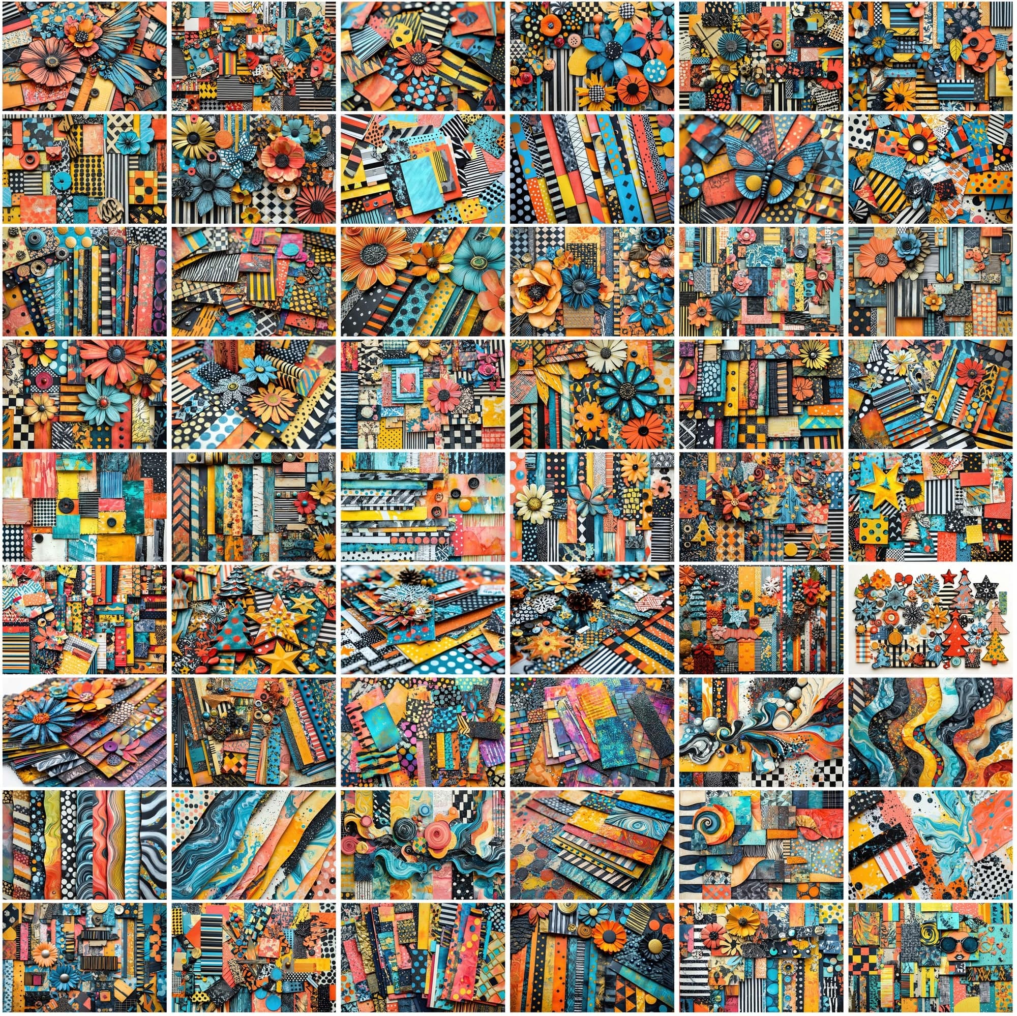 520 Colorful Scrapbooking Backgrounds Digital Download Sumobundle