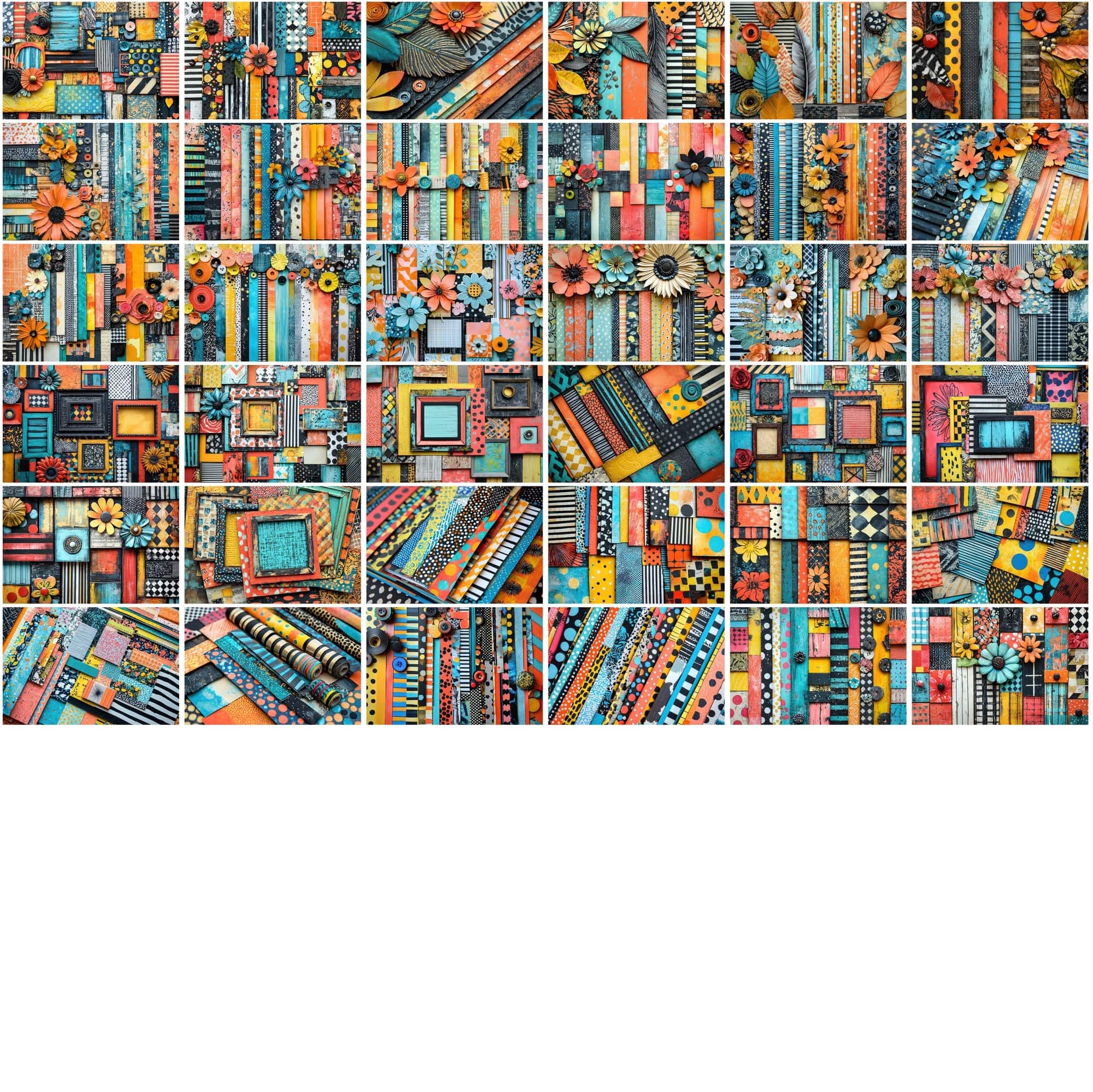 520 Colorful Scrapbooking Backgrounds Digital Download Sumobundle