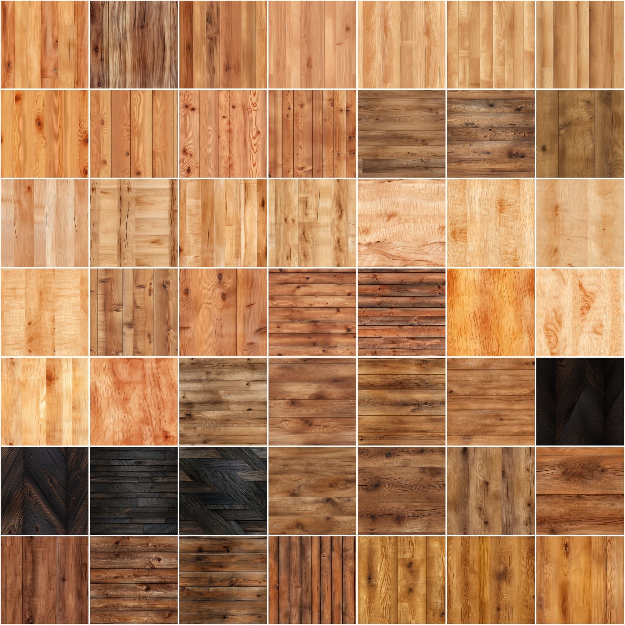 580 Seamless Wood Backgrounds & Photoshop Patterns Bundle - High-Resolution Images and .pat Files with Commercial License Sumobundle