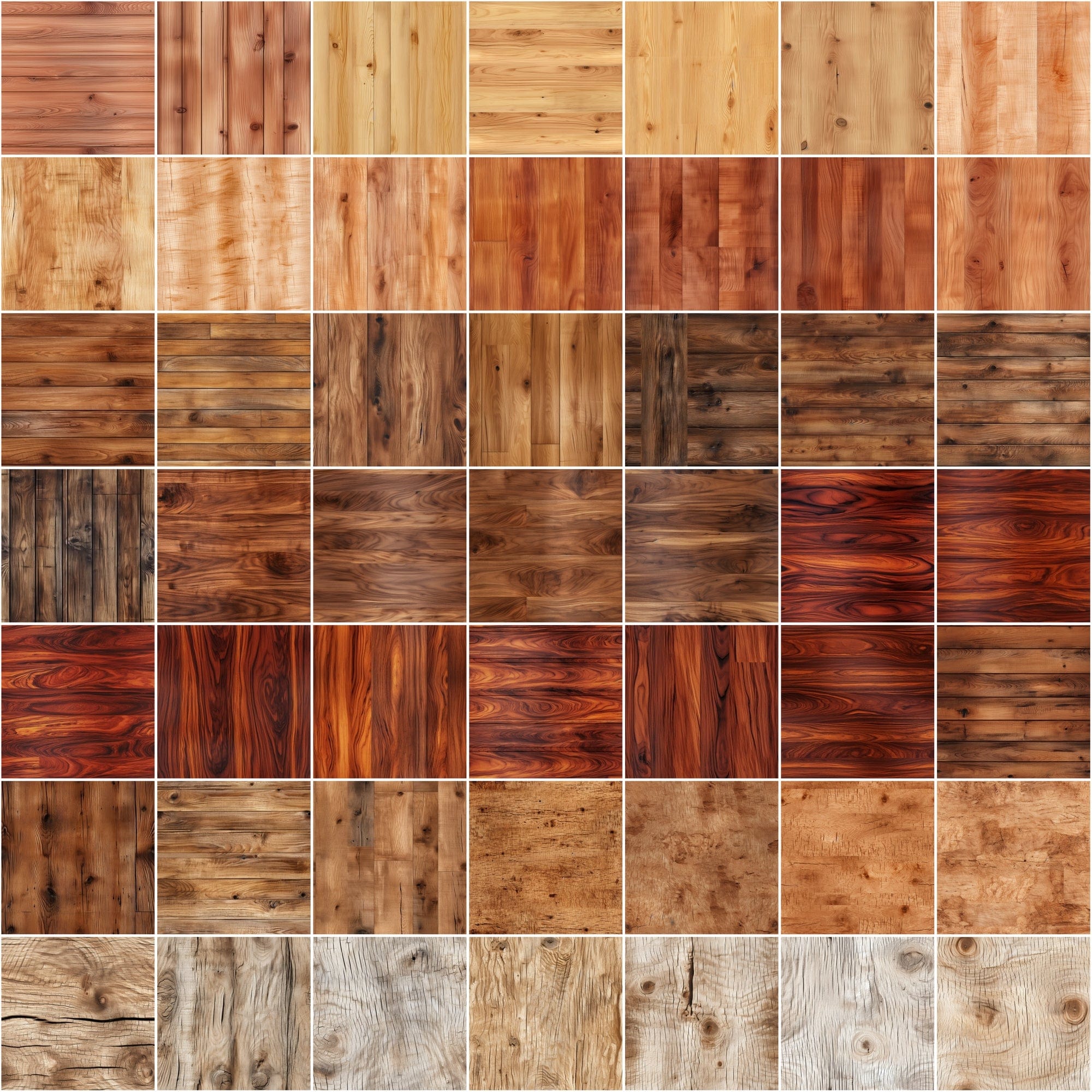 580 Seamless Wood Backgrounds & Photoshop Patterns Bundle - High-Resolution Images and .pat Files with Commercial License Sumobundle