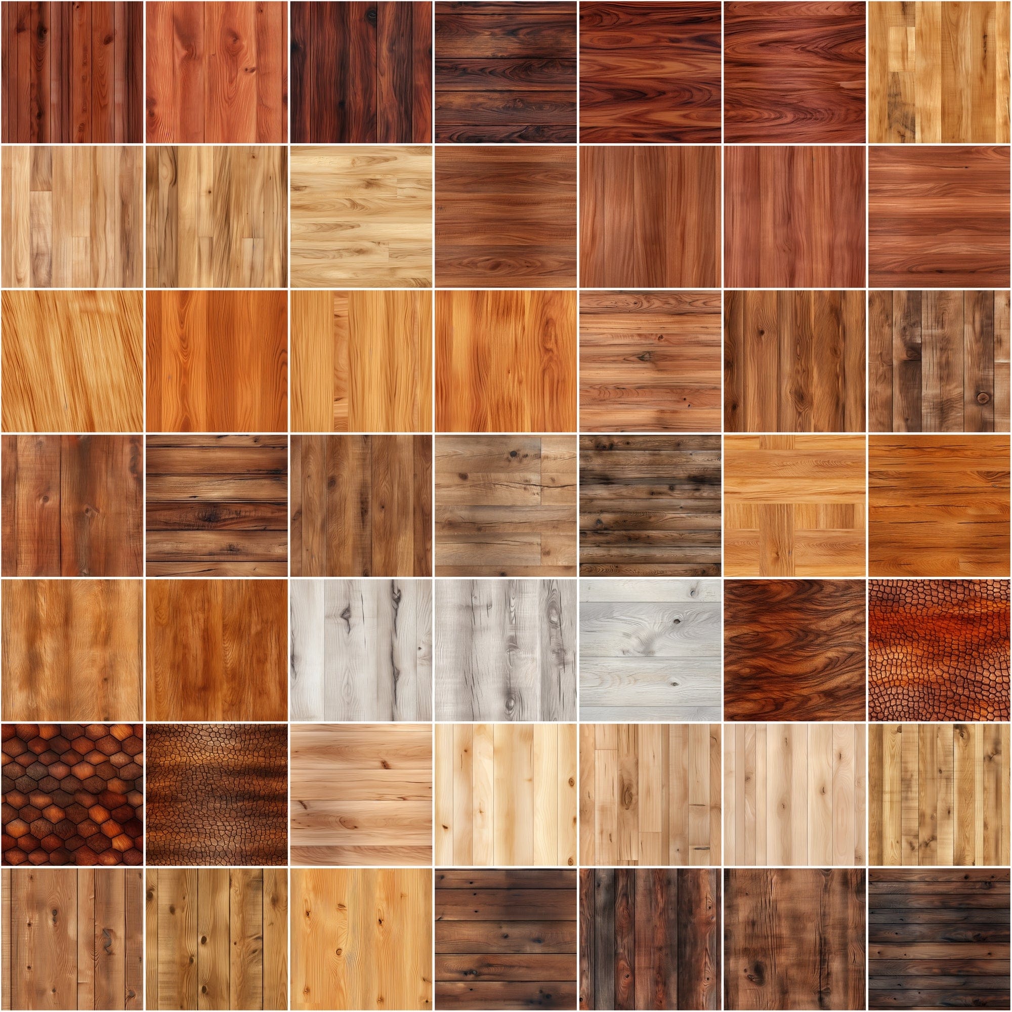 580 Seamless Wood Backgrounds & Photoshop Patterns Bundle - High-Resolution Images and .pat Files with Commercial License Sumobundle