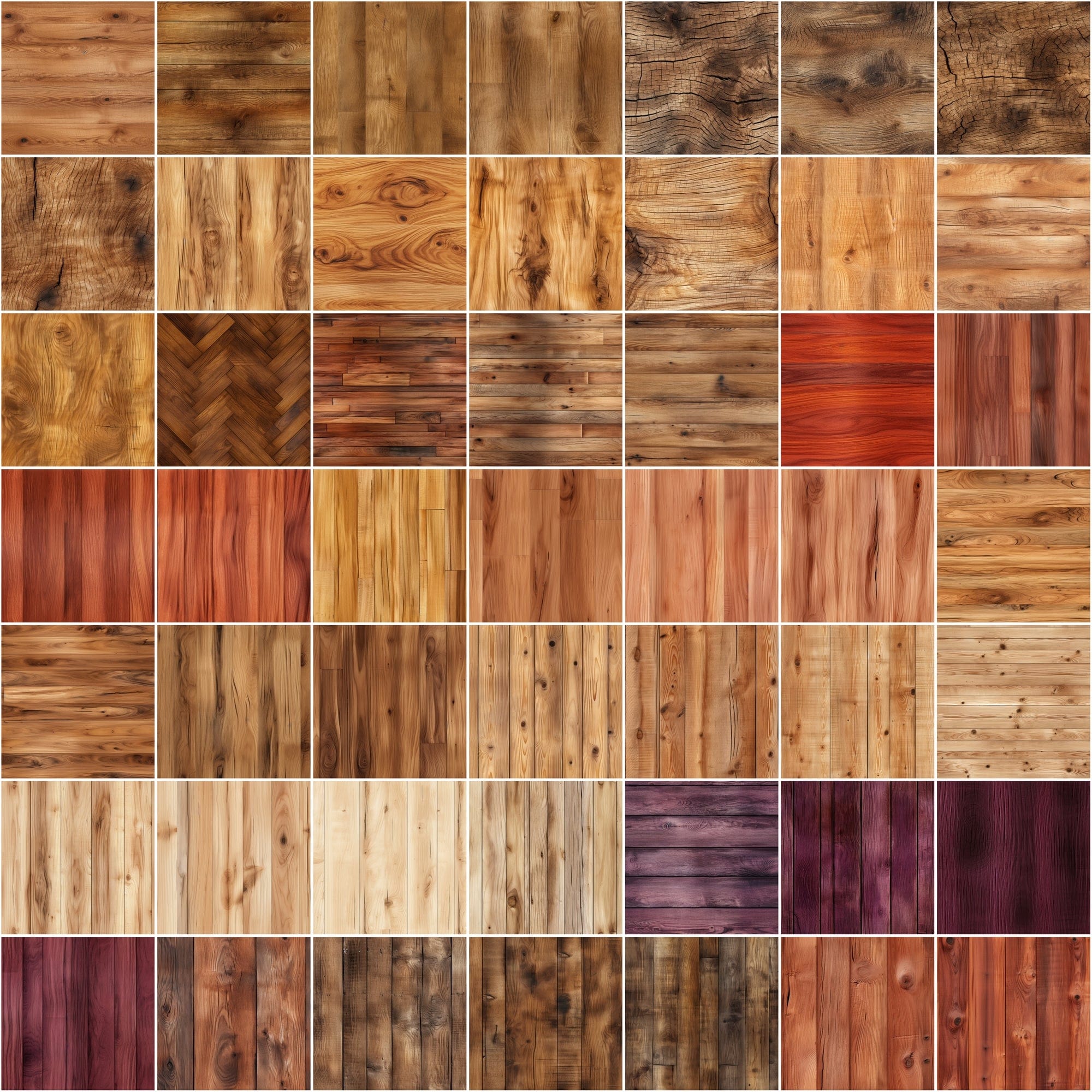 580 Seamless Wood Backgrounds & Photoshop Patterns Bundle - High-Resolution Images and .pat Files with Commercial License Sumobundle