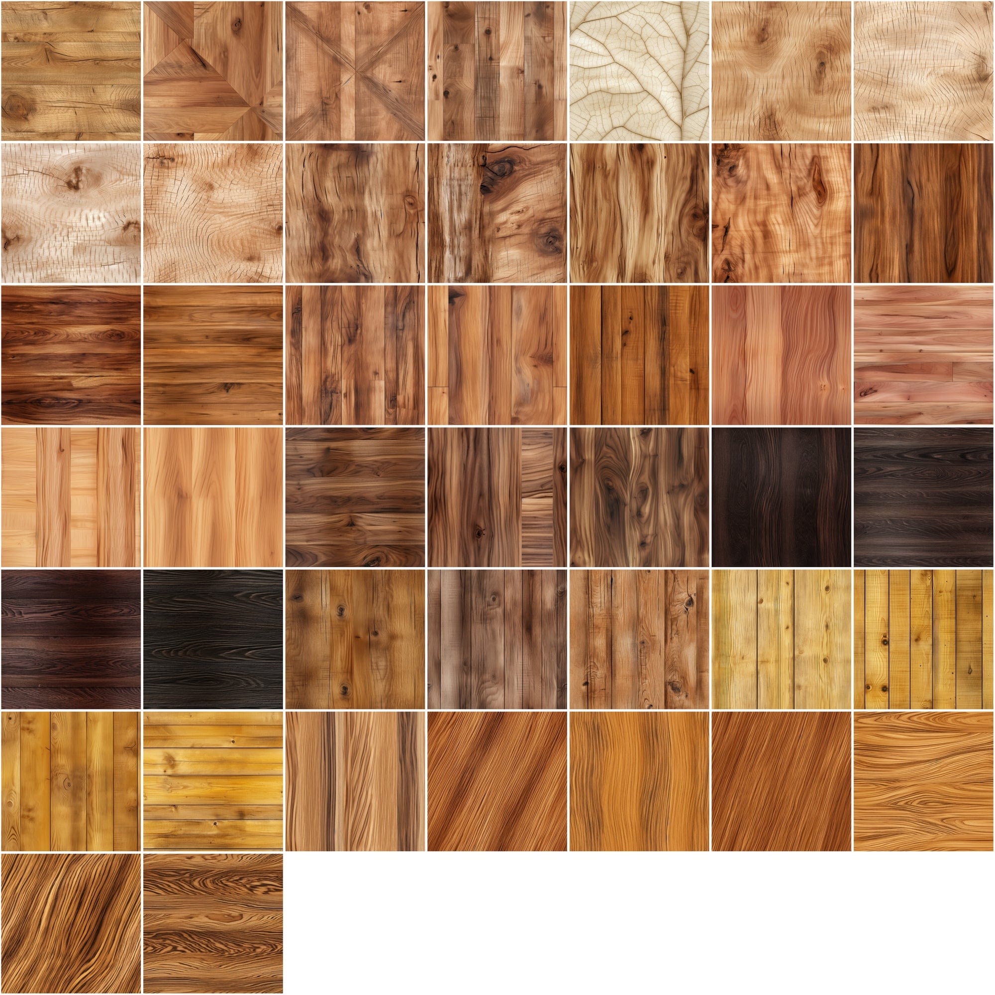 580 Seamless Wood Backgrounds & Photoshop Patterns Bundle - High-Resolution Images and .pat Files with Commercial License Sumobundle