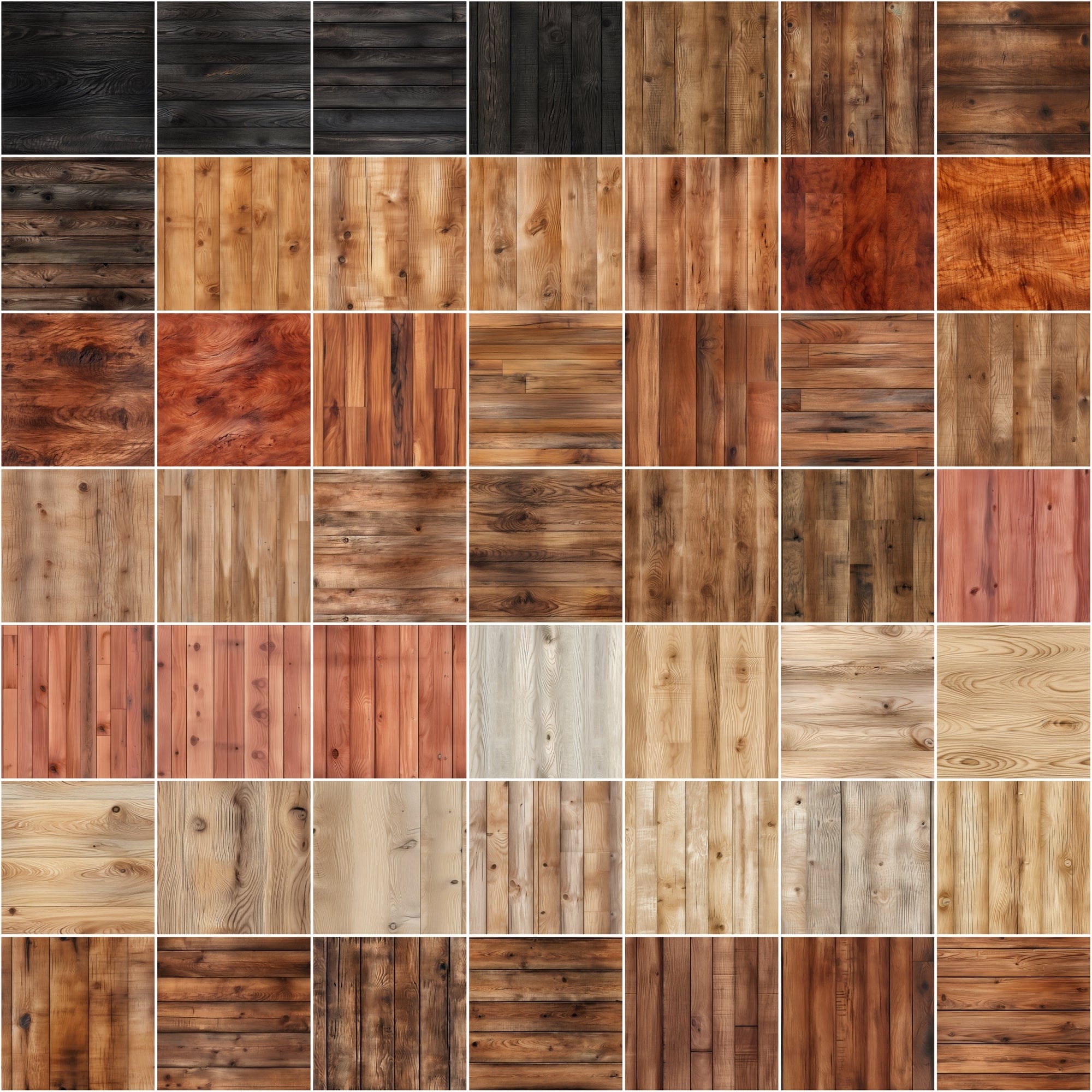 580 Seamless Wood Backgrounds & Photoshop Patterns Bundle - High-Resolution Images and .pat Files with Commercial License Sumobundle
