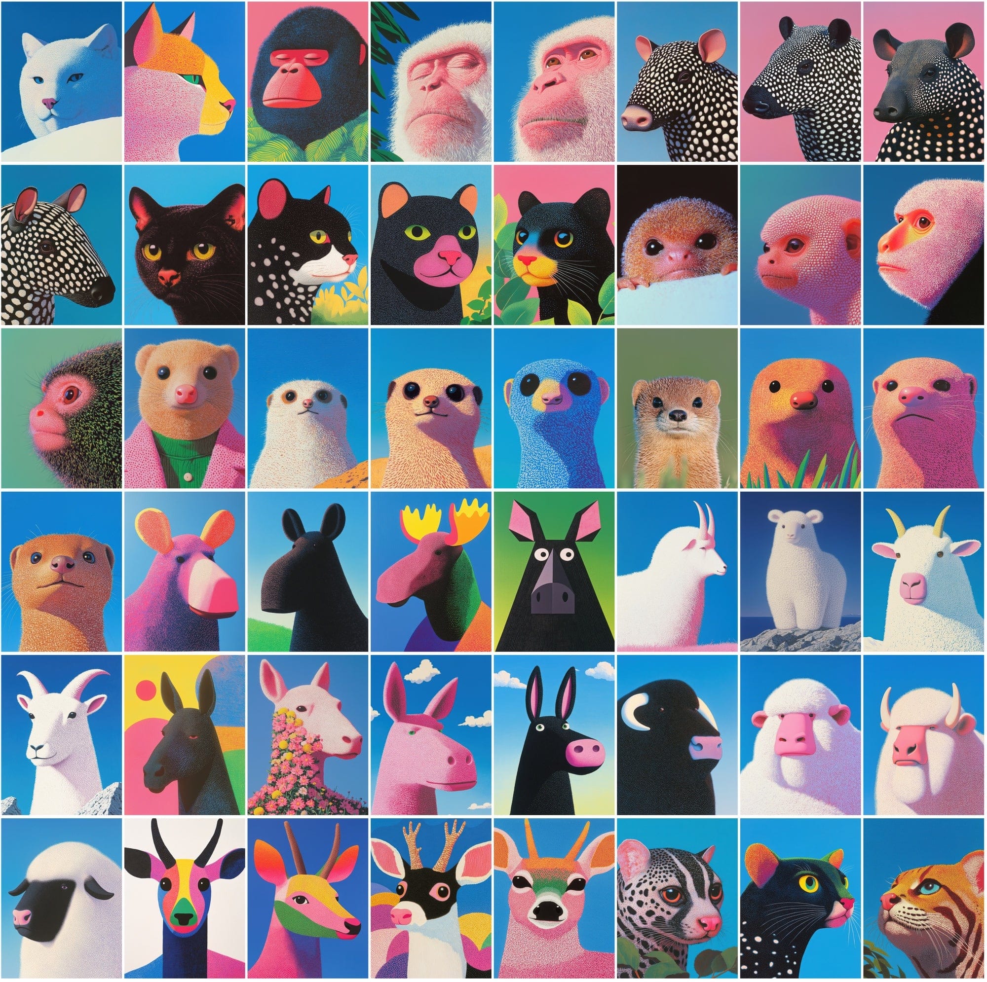 590 Unique Animal Illustrations - High-Resolution JPG Files for Print on Demand & Wall Art Digital Download Sumobundle