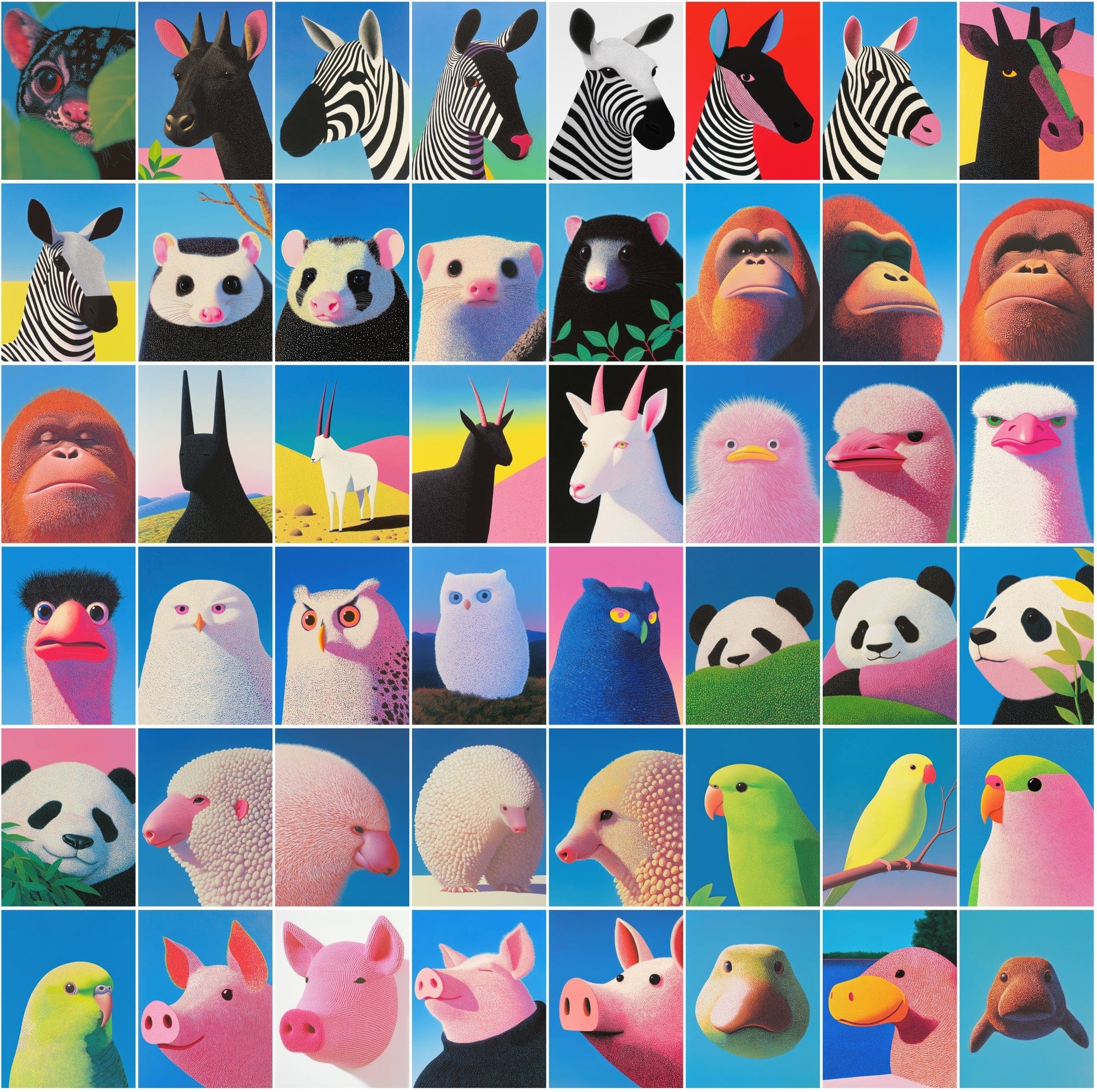 590 Unique Animal Illustrations - High-Resolution JPG Files for Print on Demand & Wall Art Digital Download Sumobundle