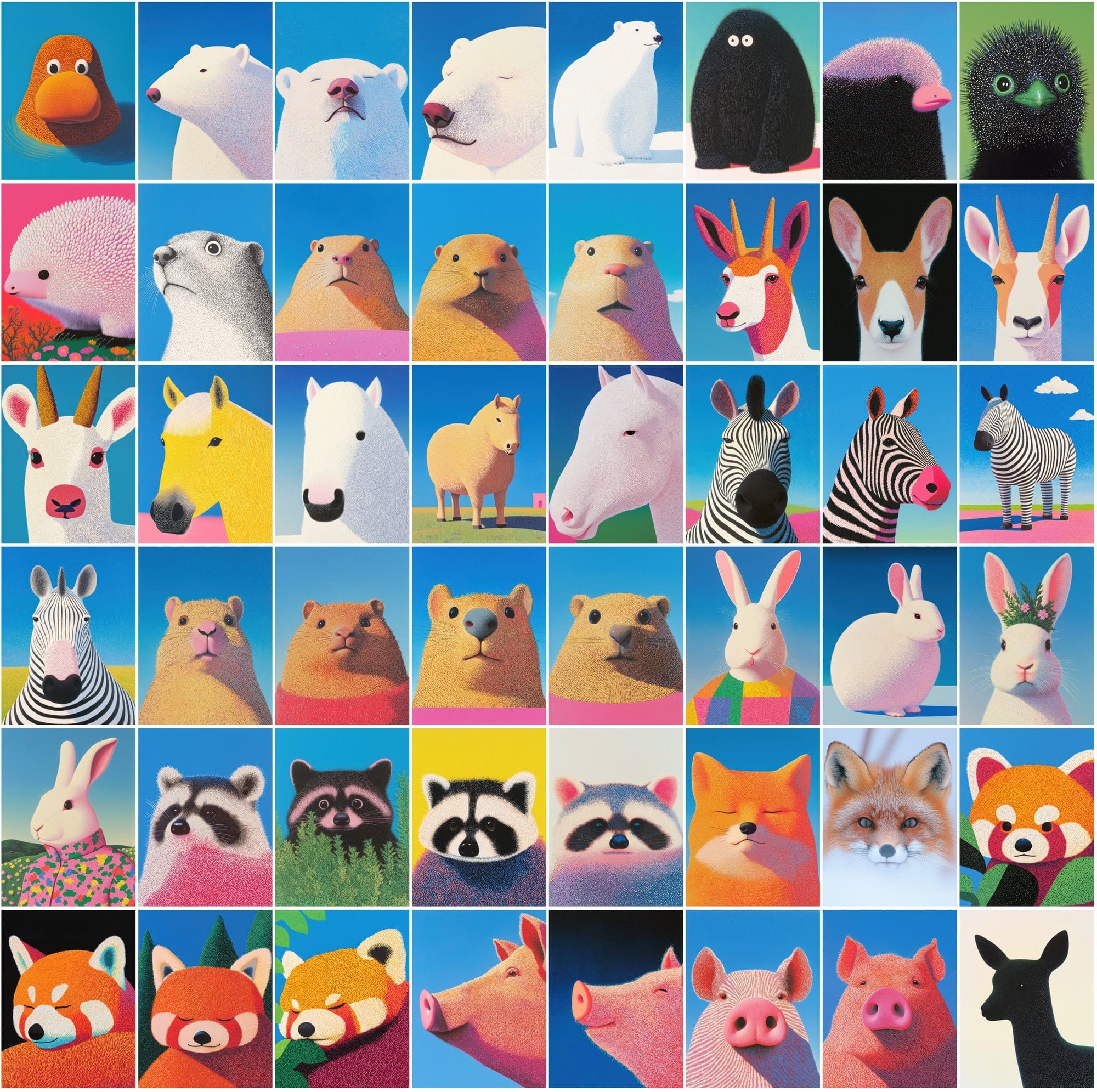 590 Unique Animal Illustrations - High-Resolution JPG Files for Print on Demand & Wall Art Digital Download Sumobundle