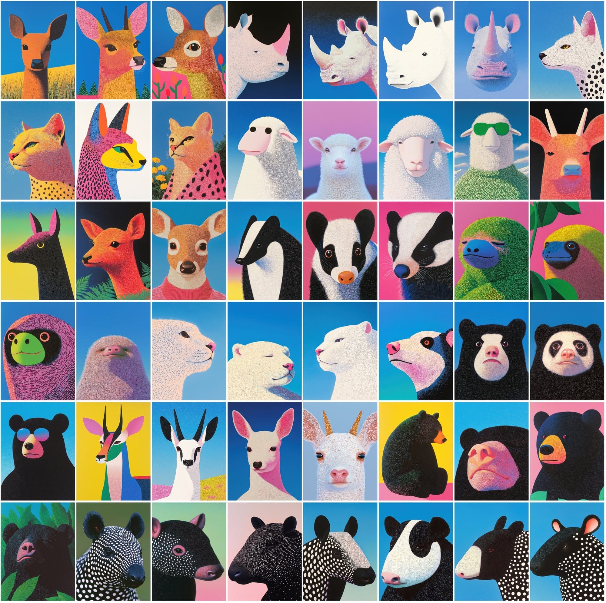 590 Unique Animal Illustrations - High-Resolution JPG Files for Print on Demand & Wall Art Digital Download Sumobundle