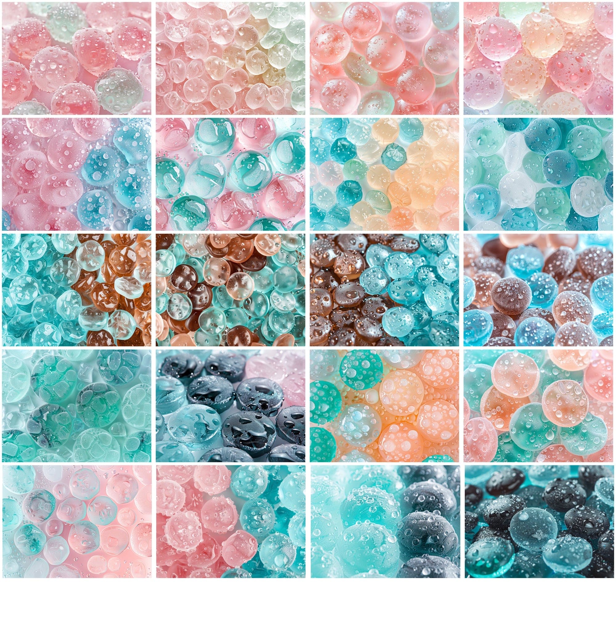 600 High-Resolution Gummy and Ice Cube Images Digital Download Sumobundle