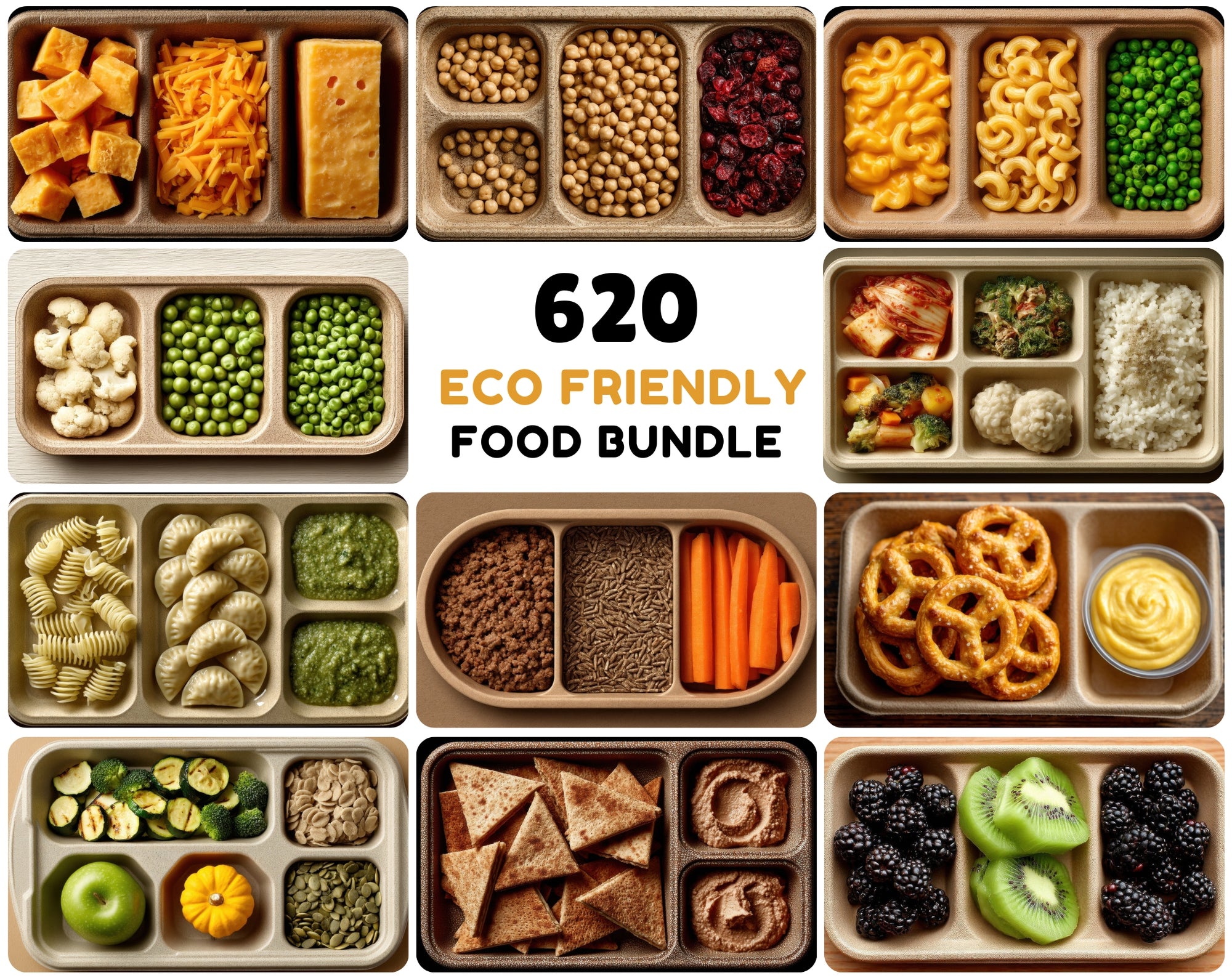 620 Eco-Friendly School Lunch Tray Photos - Healthy Meal Assets