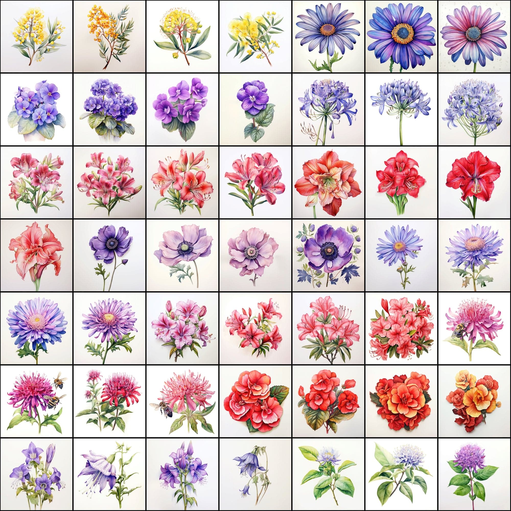 630 Flower PNG Images with Transparent Backgrounds & Commercial License Digital Download Sumobundle