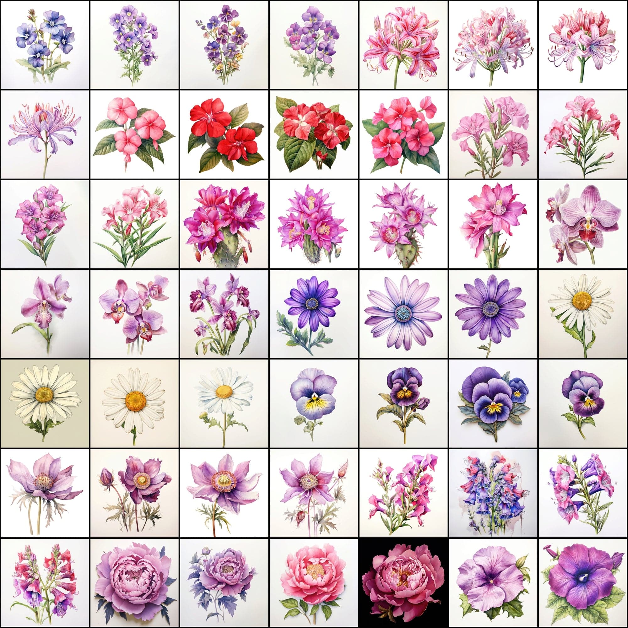 630 Flower PNG Images with Transparent Backgrounds & Commercial License Digital Download Sumobundle