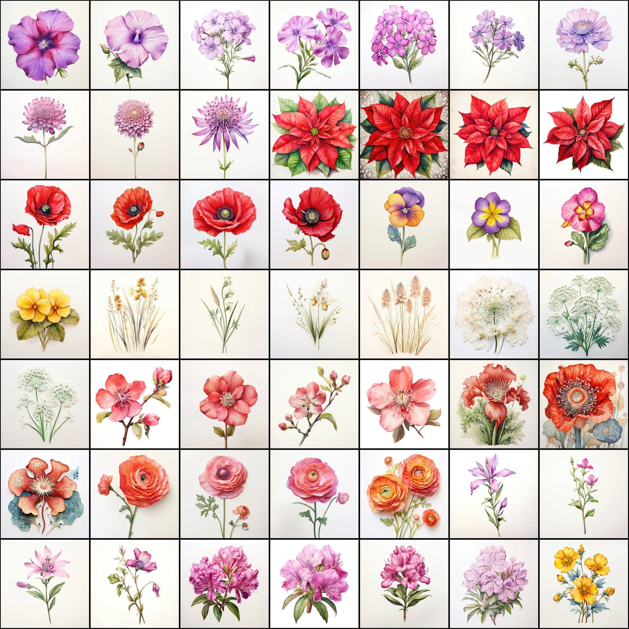 630 Flower PNG Images with Transparent Backgrounds & Commercial License Digital Download Sumobundle