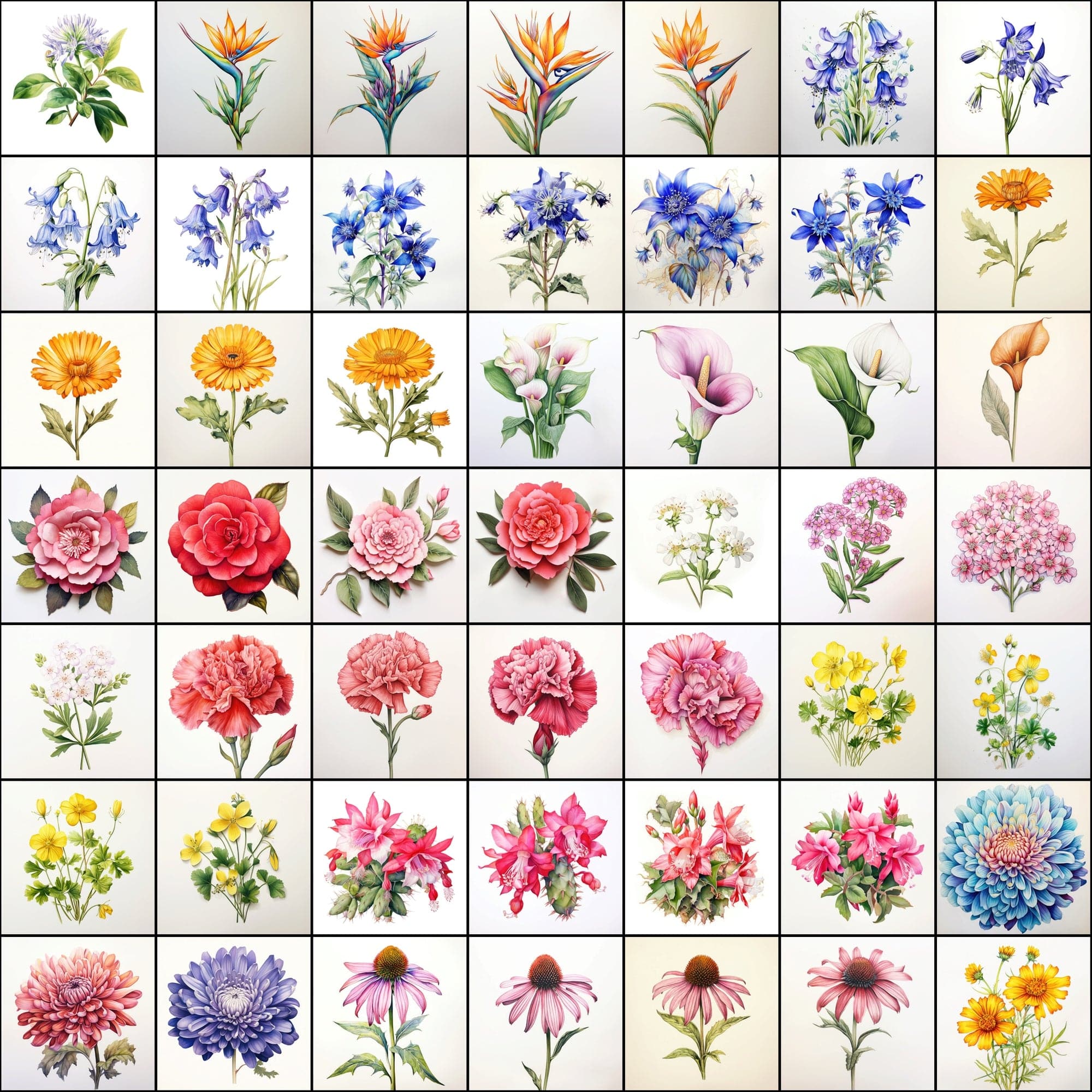 630 Flower PNG Images with Transparent Backgrounds & Commercial License Digital Download Sumobundle