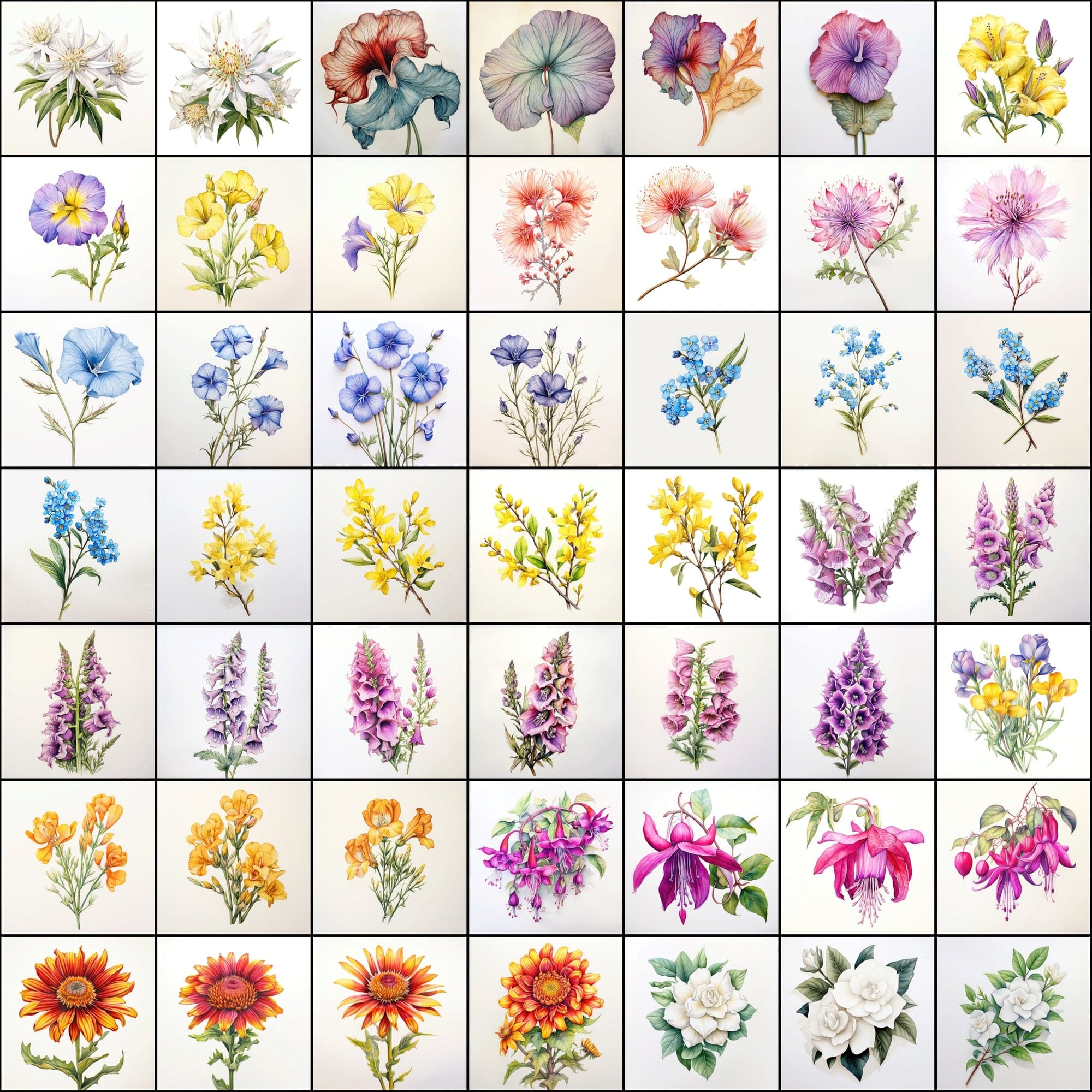 630 Flower PNG Images with Transparent Backgrounds & Commercial License Digital Download Sumobundle