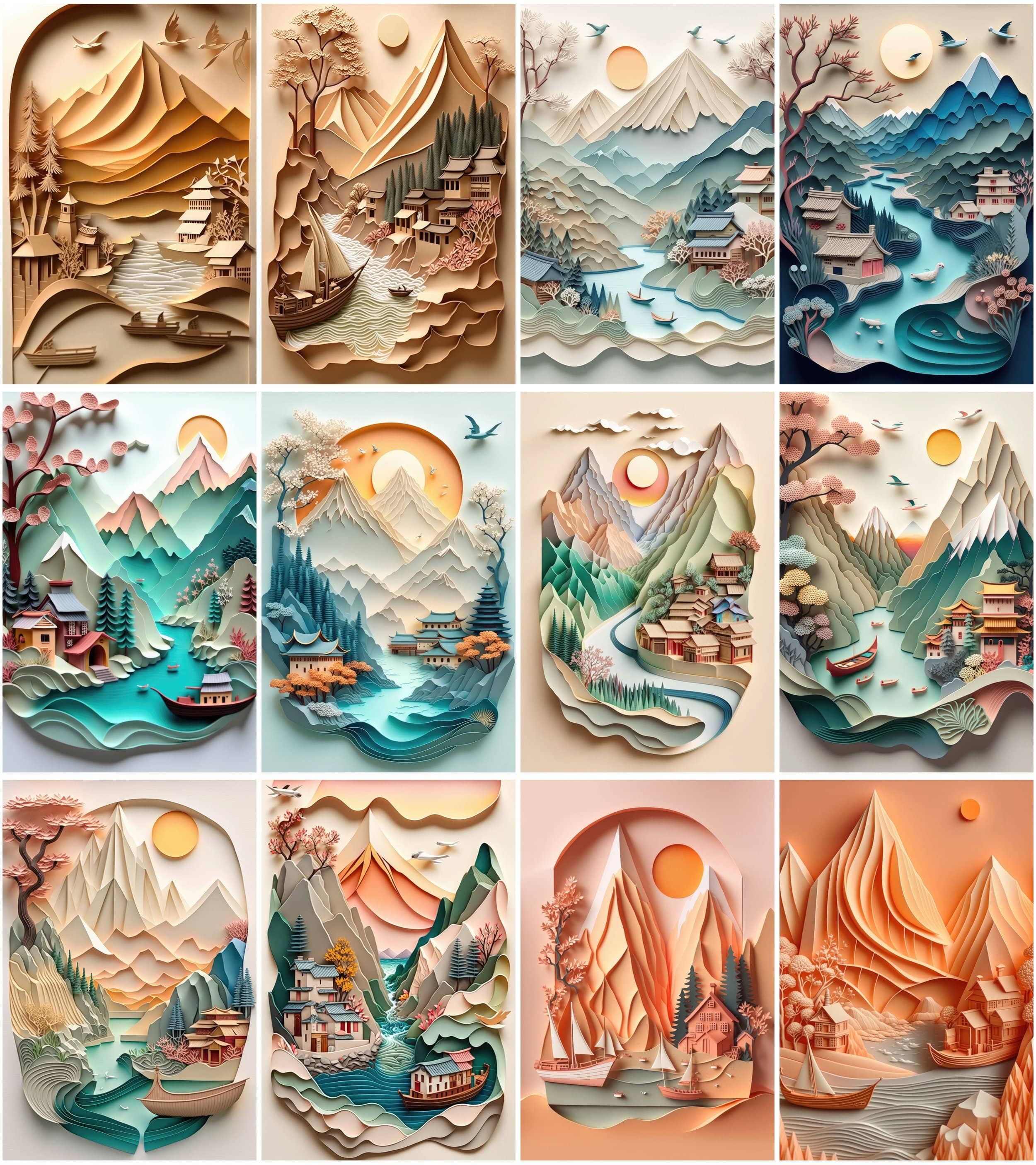 65 Plasticine Pictures Bundle, Colorful Clay Art, Handmade Modelling Clay Images Digital Download Sumobundle