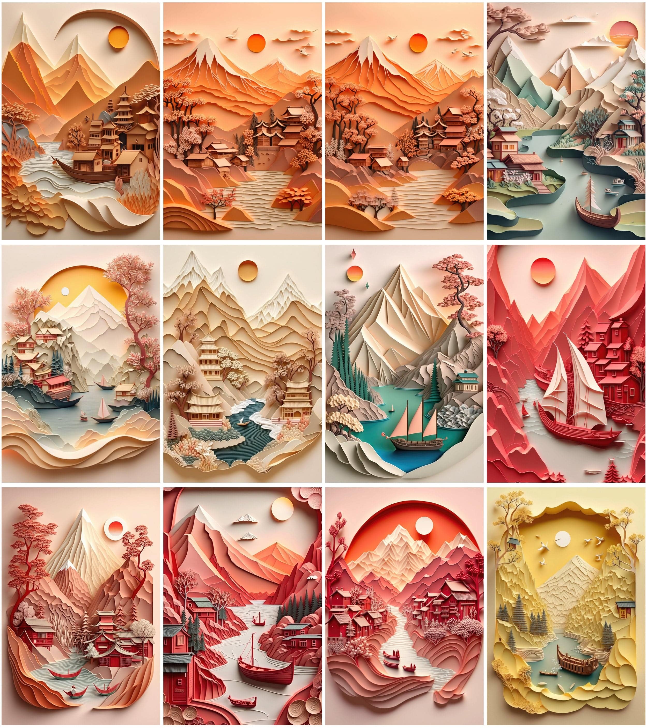 65 Plasticine Pictures Bundle, Colorful Clay Art, Handmade Modelling Clay Images Digital Download Sumobundle