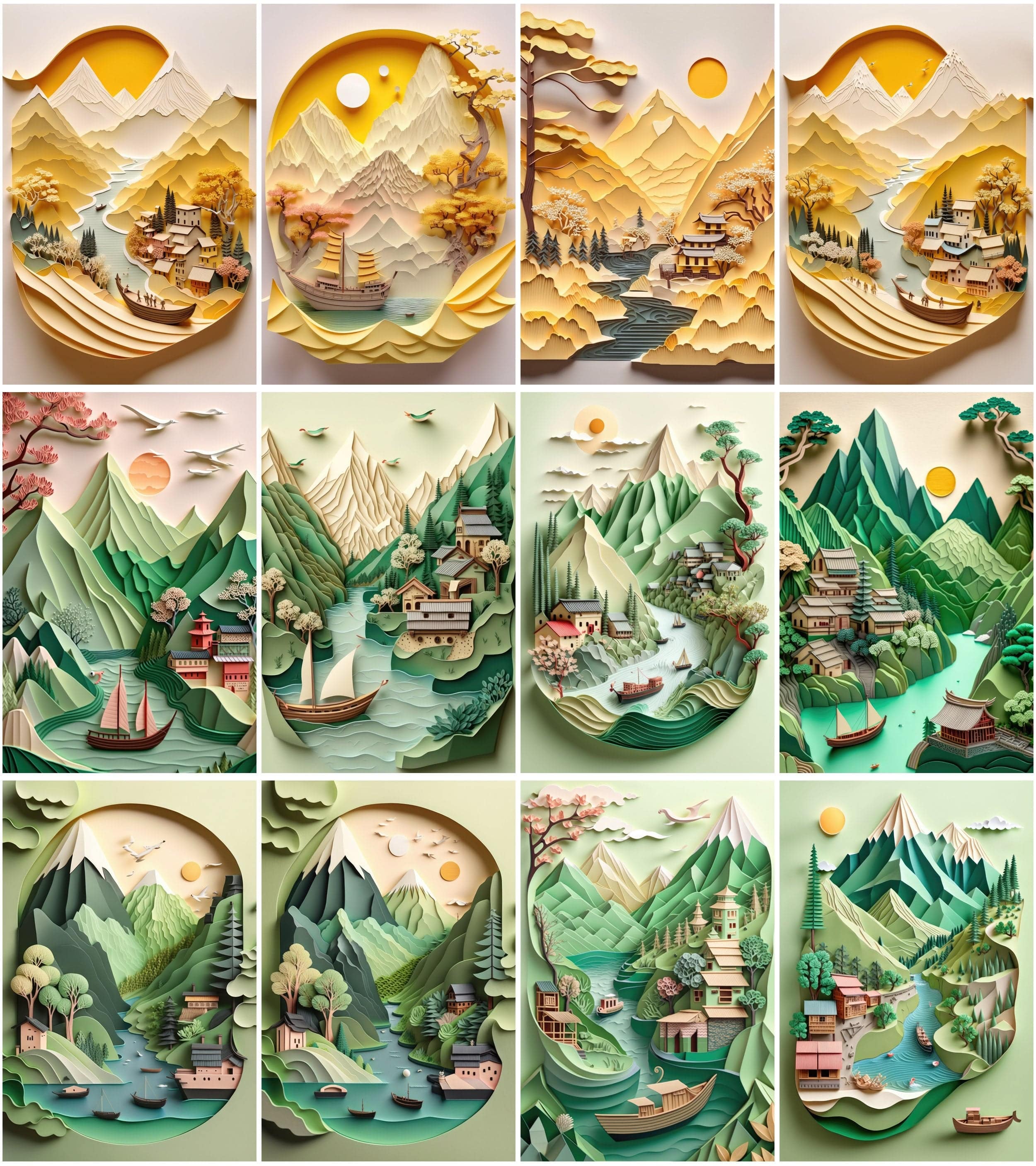 65 Plasticine Pictures Bundle, Colorful Clay Art, Handmade Modelling Clay Images Digital Download Sumobundle