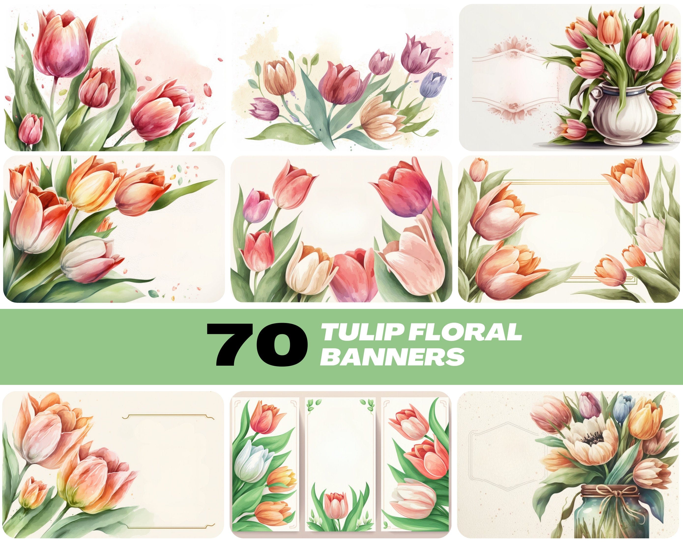 70 Stunning Tulip Images Bundle: Perfect for Banners & Cards - High-Resolution, Royalty-Free, and Ready for Instant Download Digital Download Sumobundle