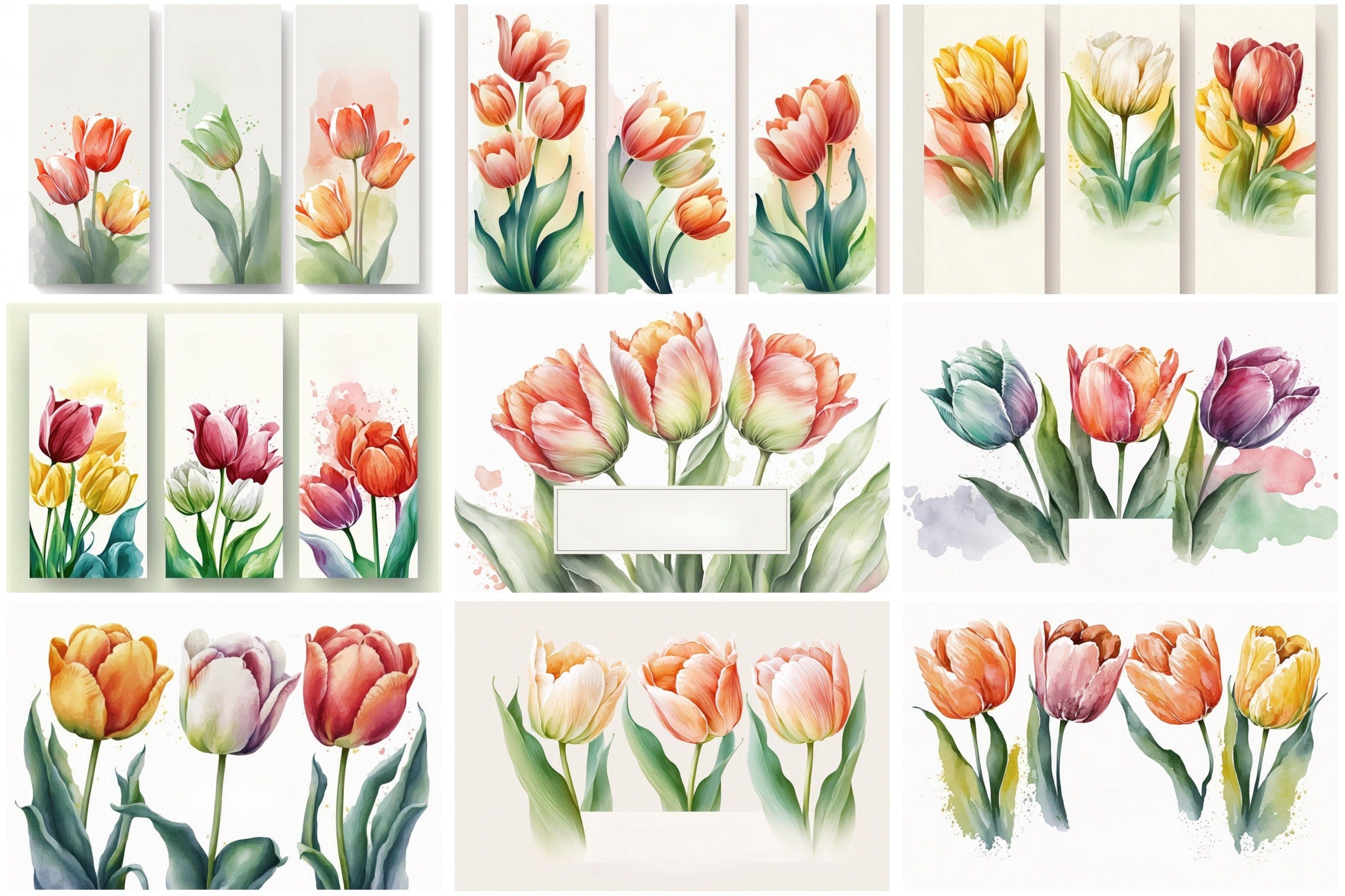 70 Stunning Tulip Images Bundle: Perfect for Banners & Cards - High-Resolution, Royalty-Free, and Ready for Instant Download Digital Download Sumobundle