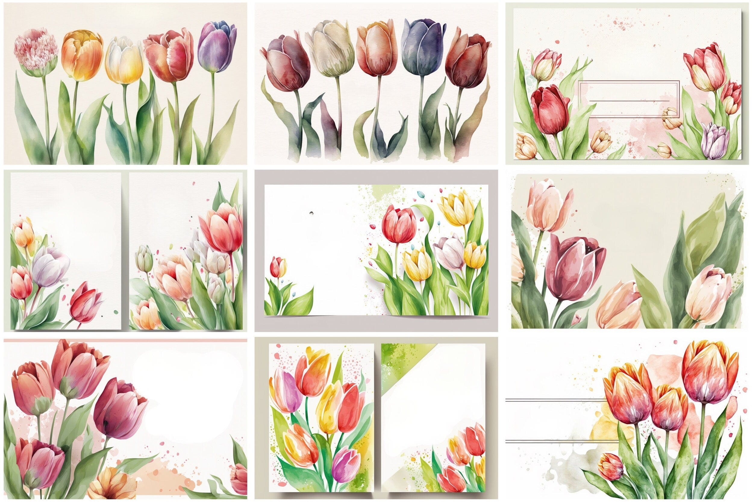 70 Stunning Tulip Images Bundle: Perfect for Banners & Cards - High-Resolution, Royalty-Free, and Ready for Instant Download Digital Download Sumobundle