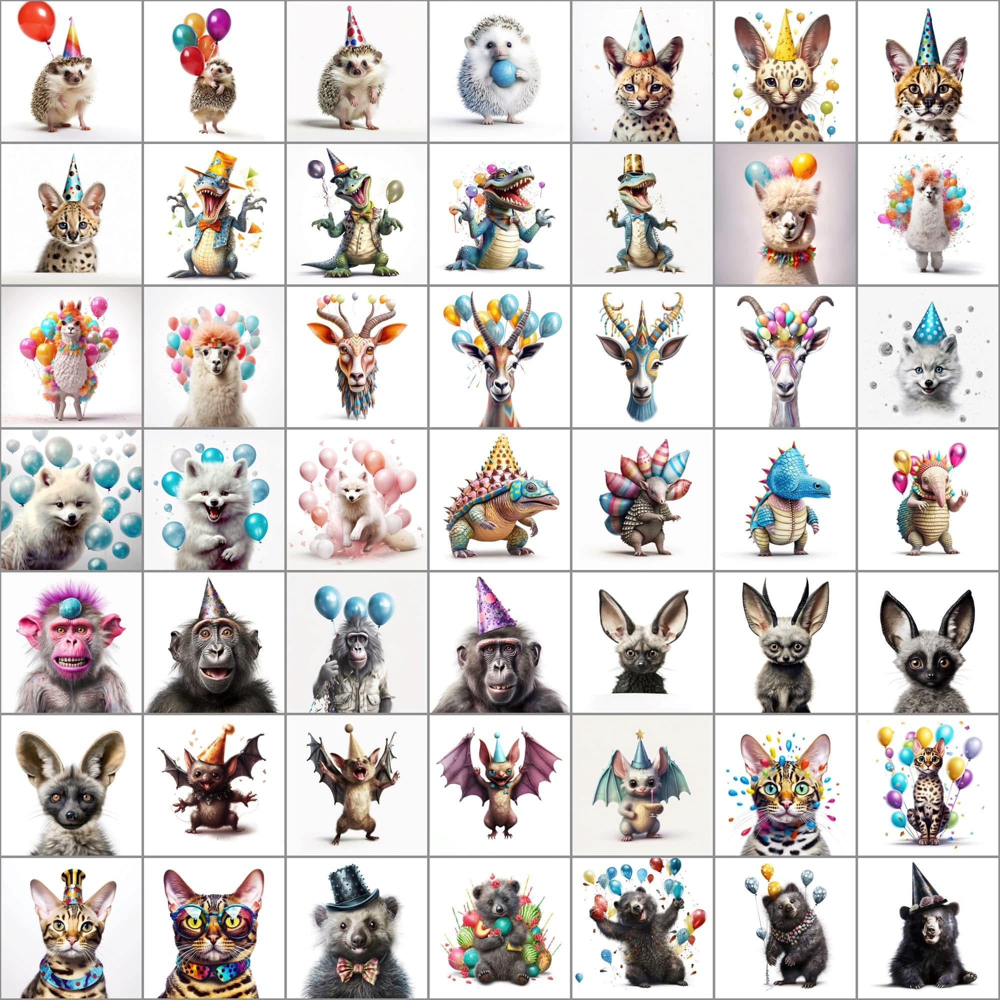 780+ Funny Animal PNG Images - Hyperrealistic & Colorful, Commercial License Digital Download Sumobundle