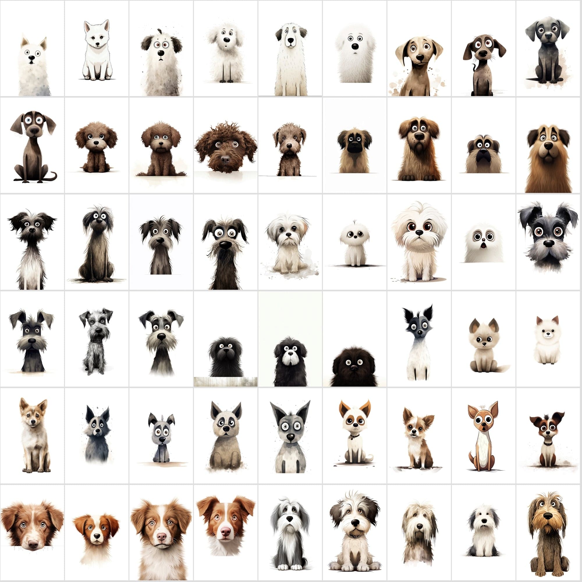 780 Funny Scared Dog Images Collection - High-Resolution JPG & PNG, Commercial License Digital Download Sumobundle
