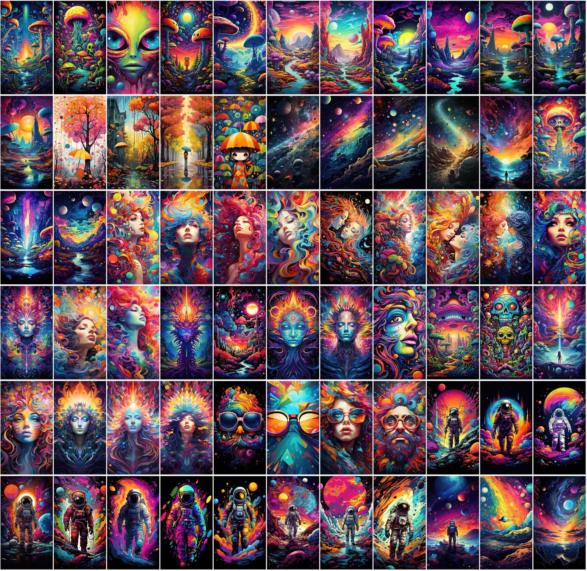 860+ Colorful PNG Poster Images: Astral, Celestial, Blossoms, Alien Worlds, Space Exploration, and More - High Resolution, Commercial License Included Digital Download Sumobundle